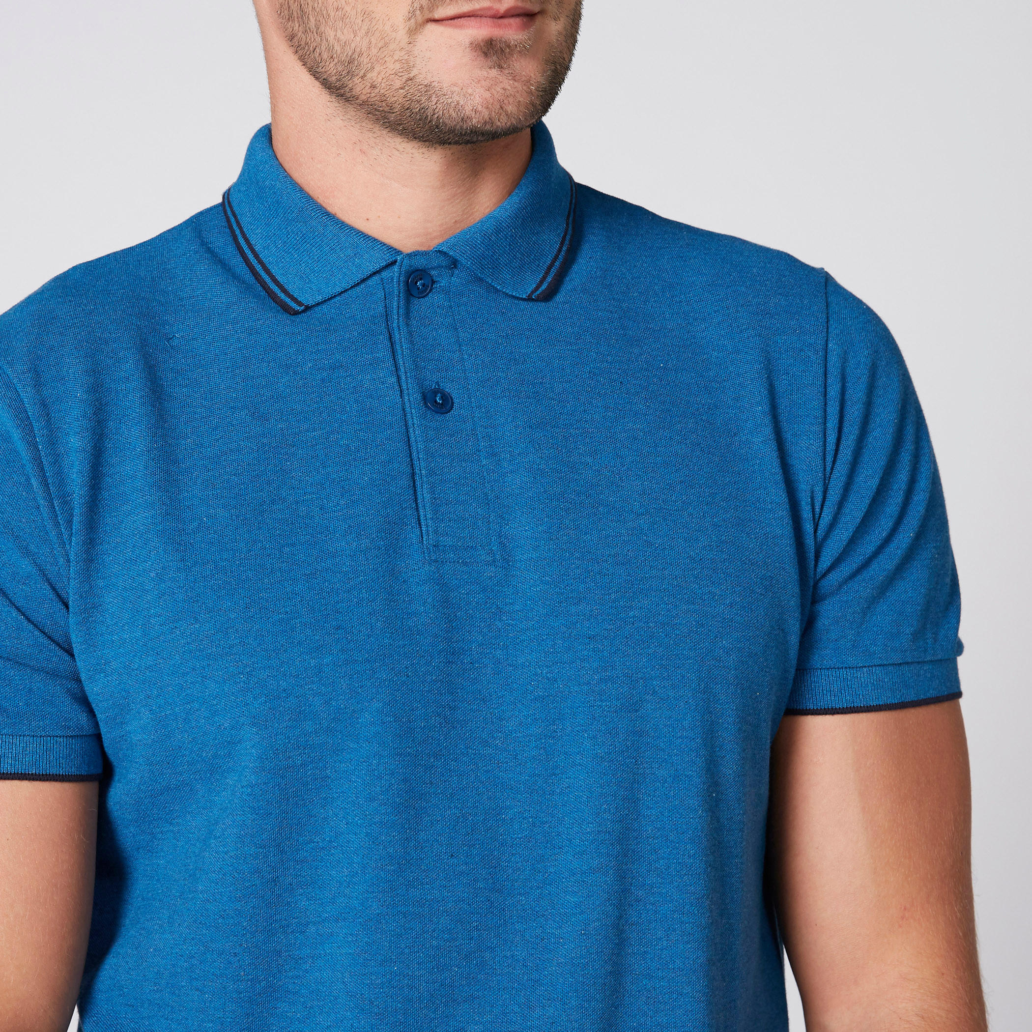 Polo Neck T-Shirt with Short Sleeves-men-clothing-tshirtsandpolos-polos-image-2