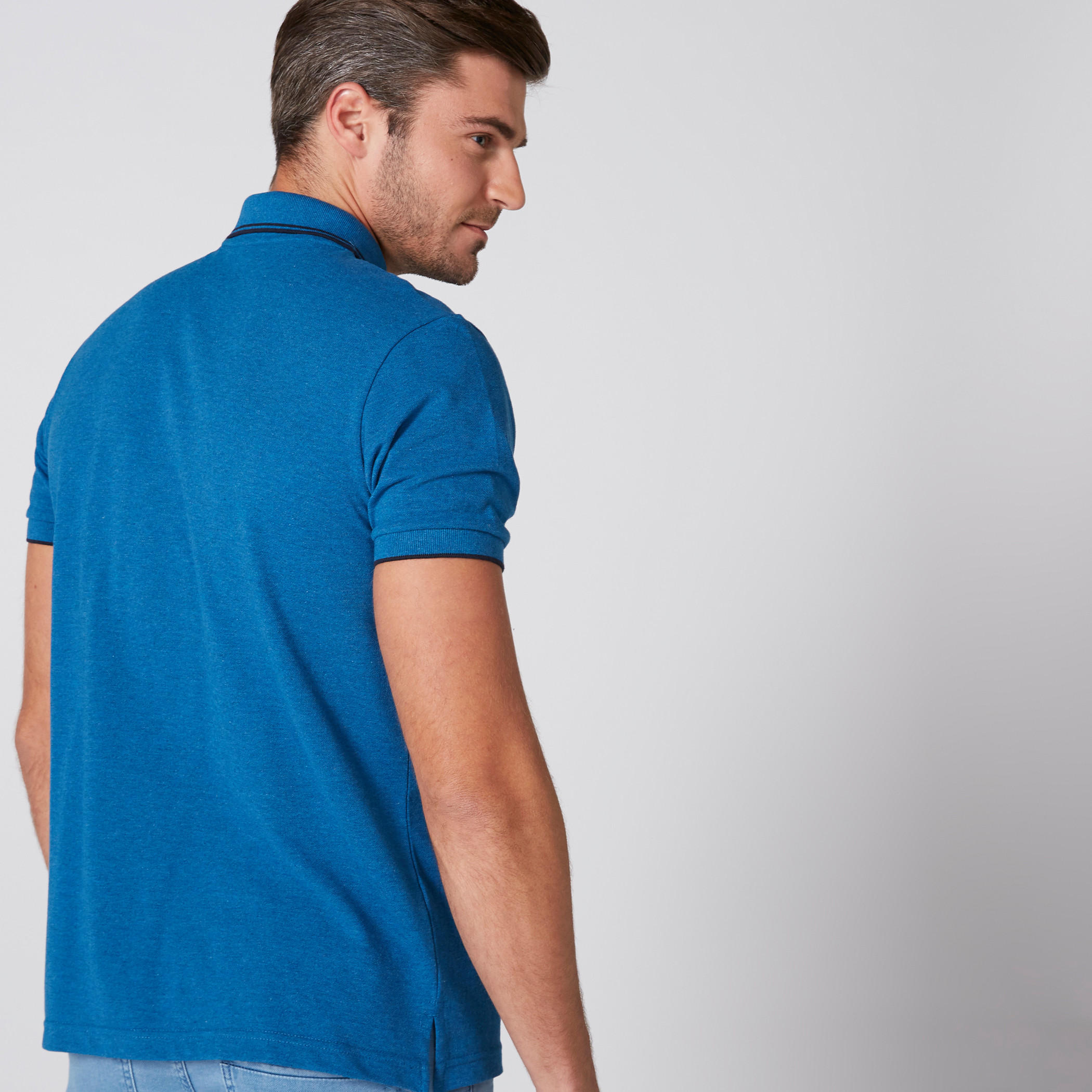 Polo Neck T-Shirt with Short Sleeves-men-clothing-tshirtsandpolos-polos-image-4