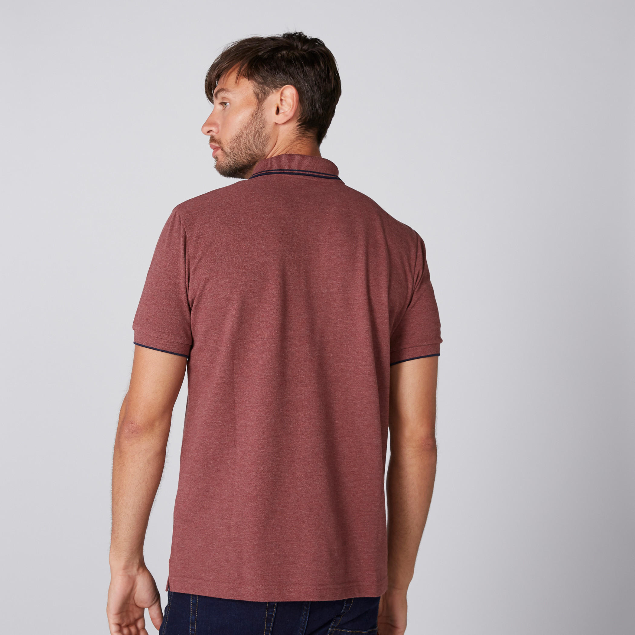 Polo Neck T-Shirt with Short Sleeves-men-clothing-tshirtsandpolos-polos-image-3
