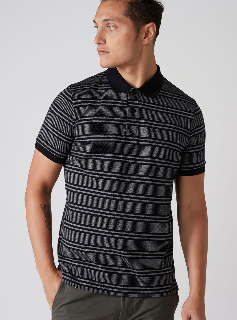 تيشيرت مقلّم بياقة بولو وأكمام قصيرة-men-clothing-tshirtsandpolos-polos-image-3
