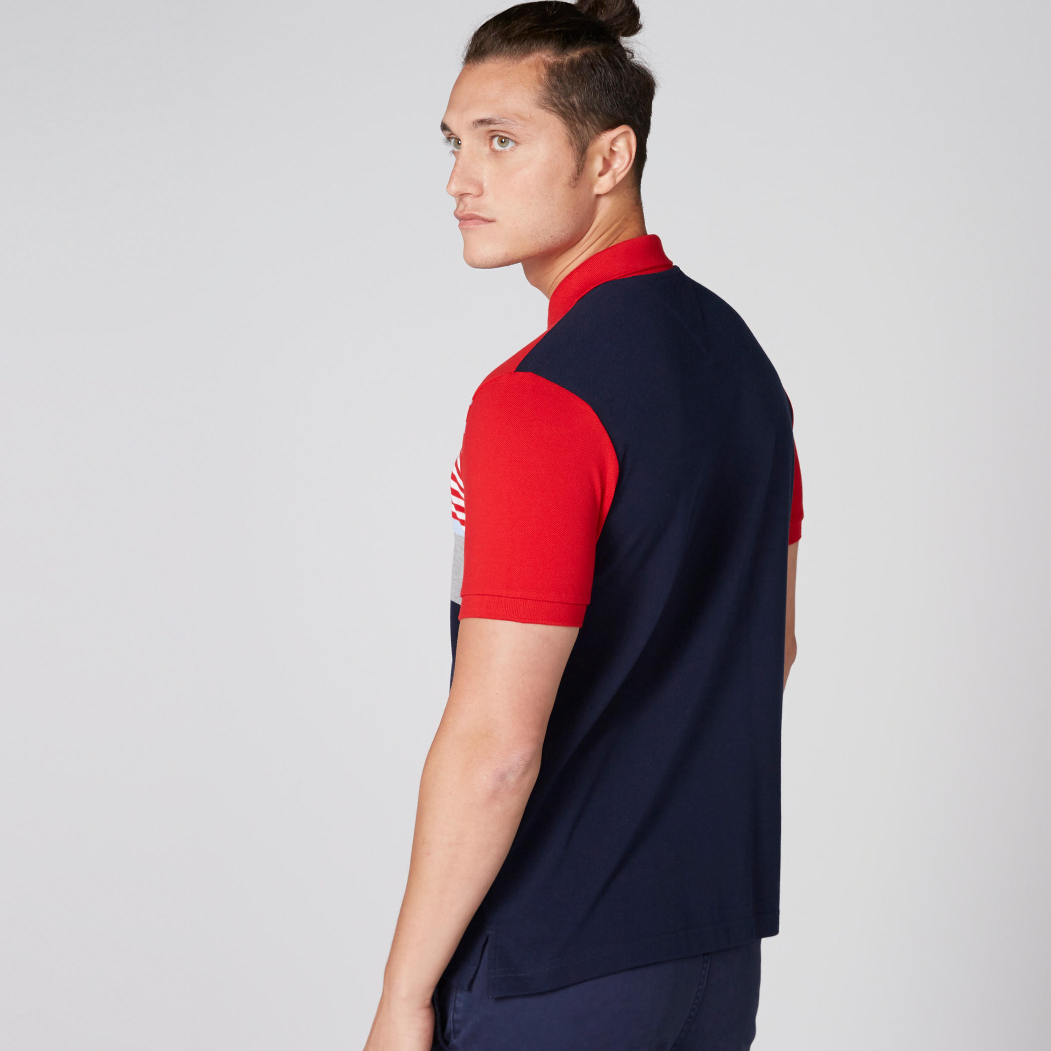 تيشيرت مقلّم بياقة بولو وأكمام قصيرة-men-clothing-tshirtsandpolos-polos-image-2