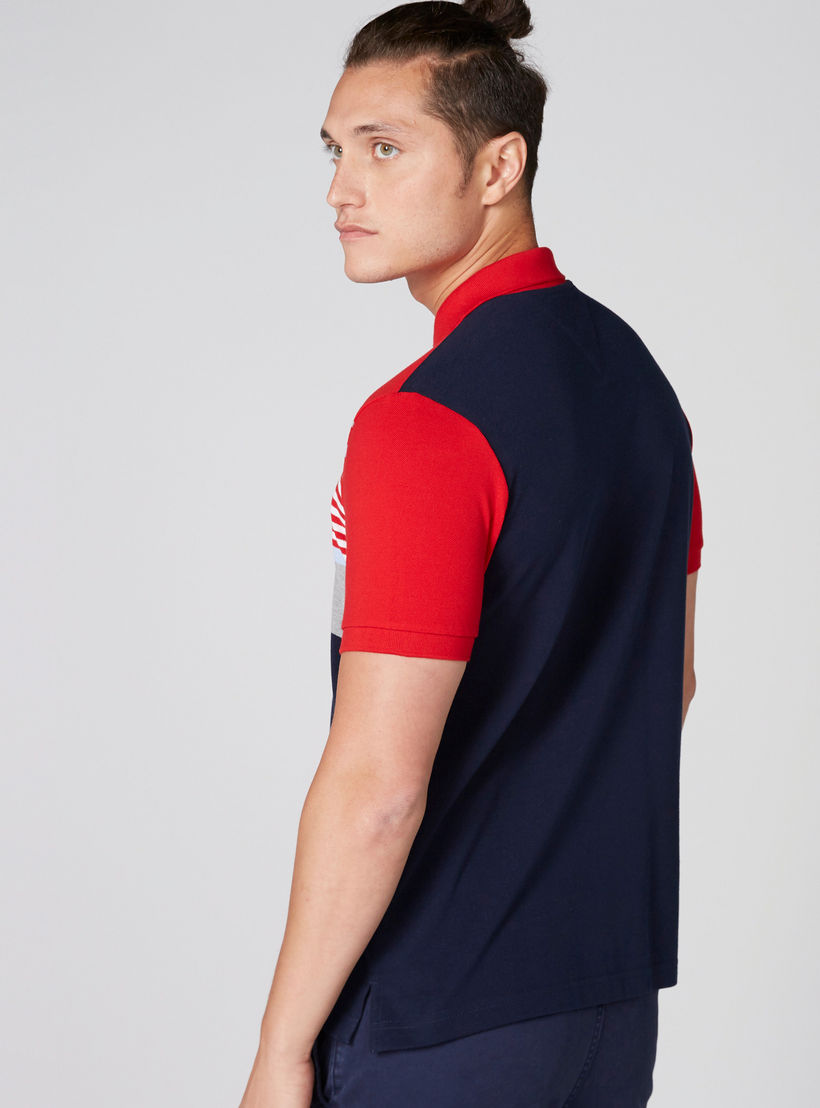 تيشيرت مقلّم بياقة بولو وأكمام قصيرة-men-clothing-tshirtsandpolos-polos-image-2