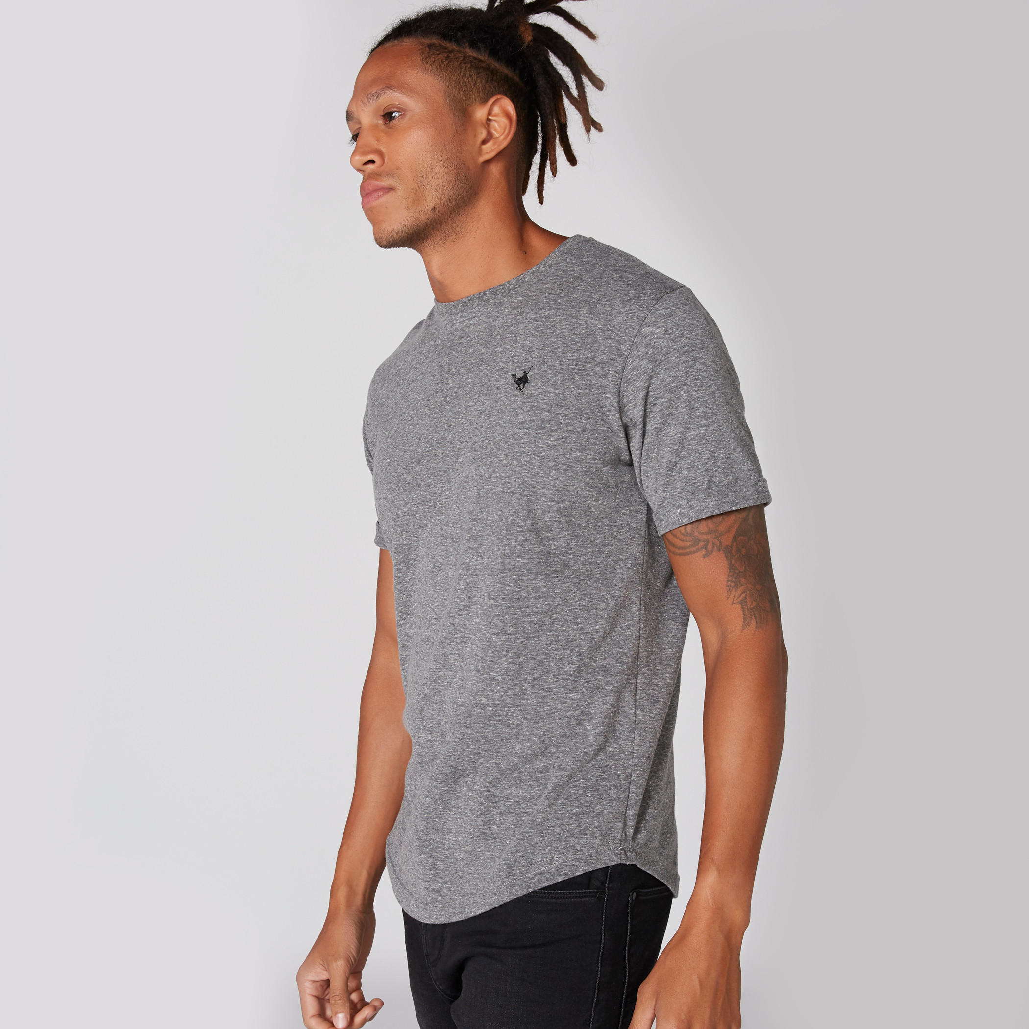 Round Neck T-Shirt with Short Sleeves-men-clothing-tshirtsandpolos-tshirts-image-1