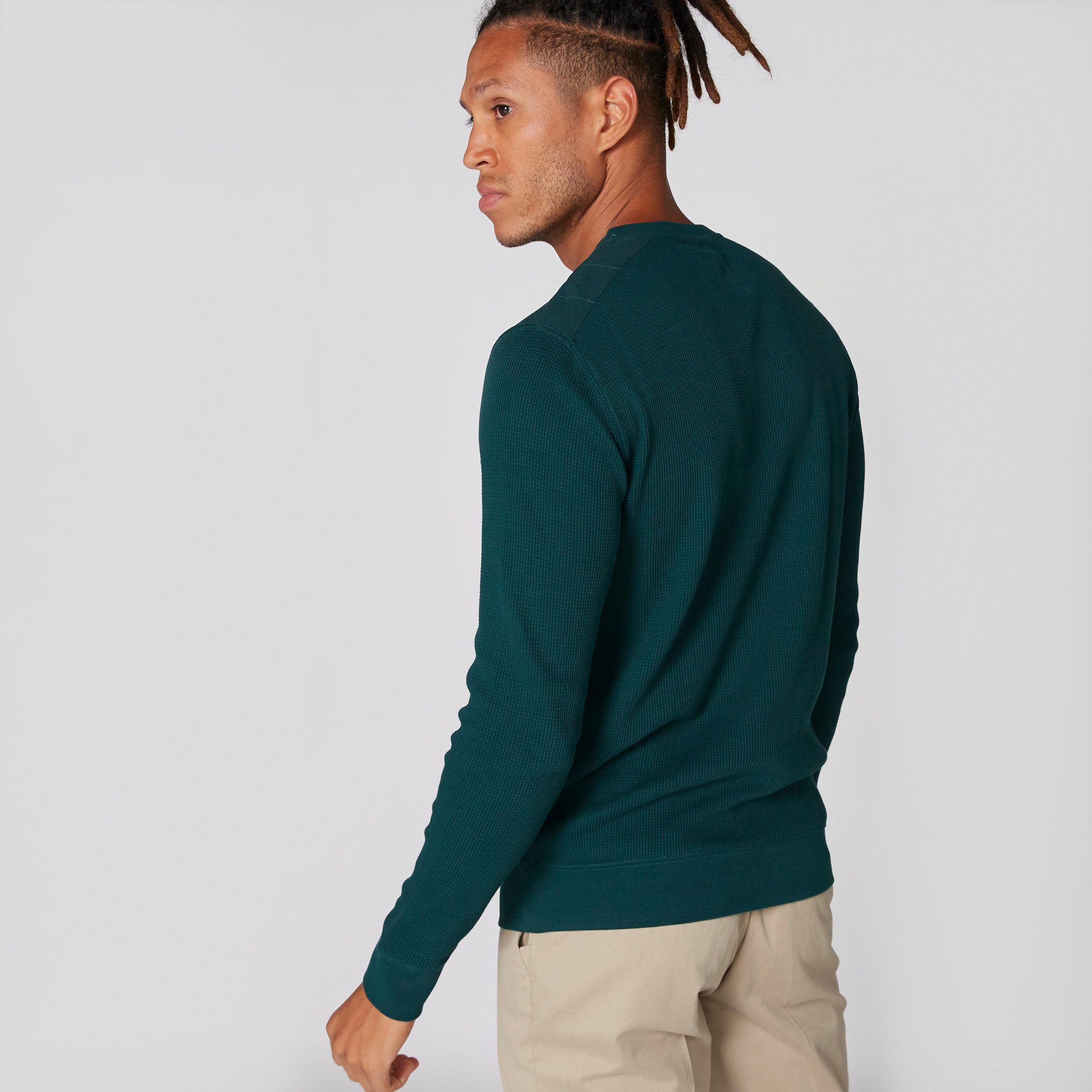 سويت شيرت بارز الملمس بياقة مستديرة وأكمام طويلة-men-winterwear-hoodiesandsweatshirts-image-7