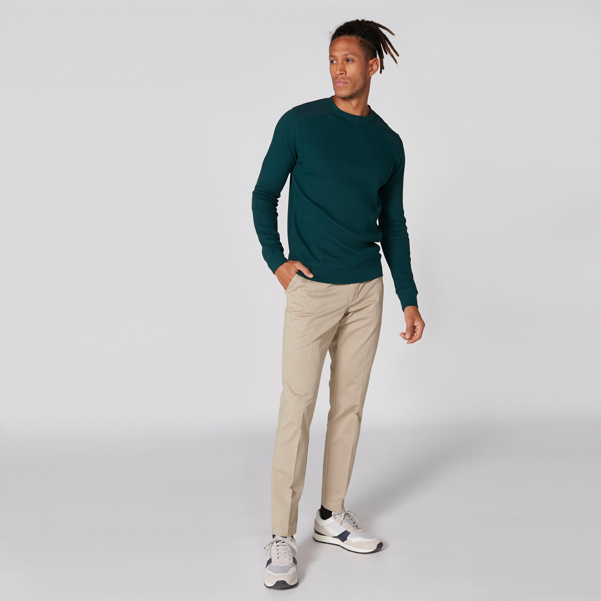 سويت شيرت بارز الملمس بياقة مستديرة وأكمام طويلة-men-winterwear-hoodiesandsweatshirts-image-8