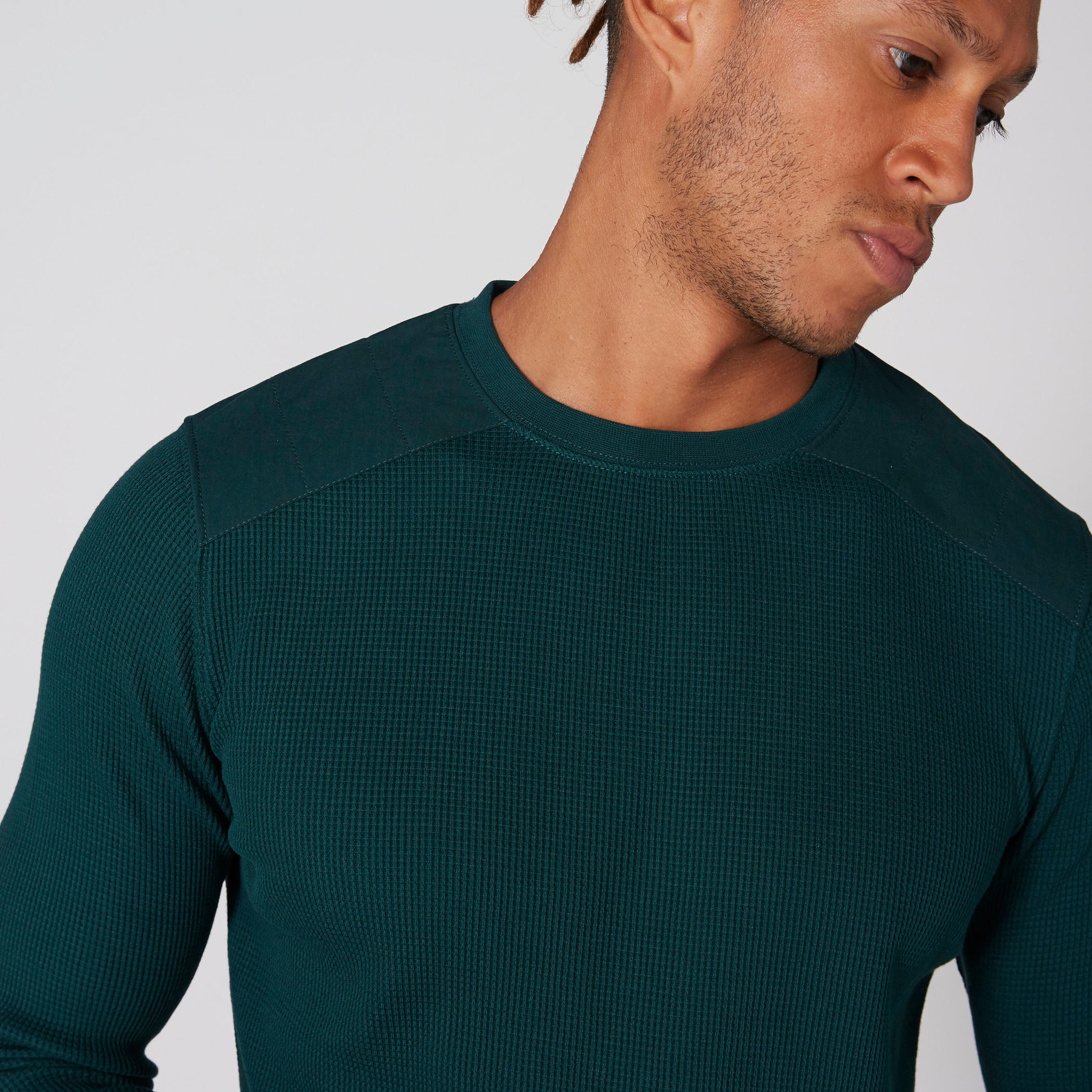 سويت شيرت بارز الملمس بياقة مستديرة وأكمام طويلة-men-winterwear-hoodiesandsweatshirts-image-9