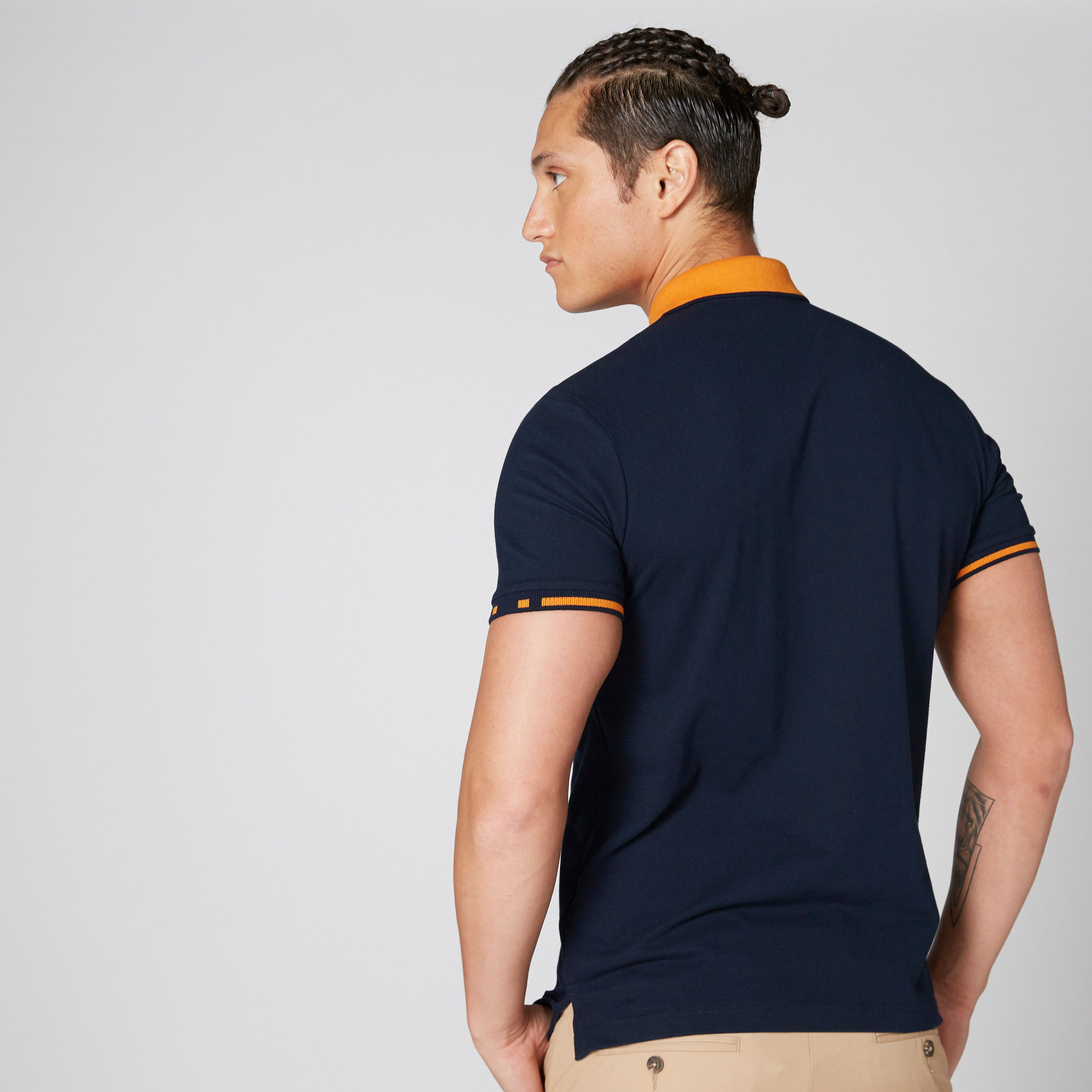 Embroidered T-Shirt with Polo Neck and Short Sleeves-men-clothing-tshirtsandpolos-polos-image-13