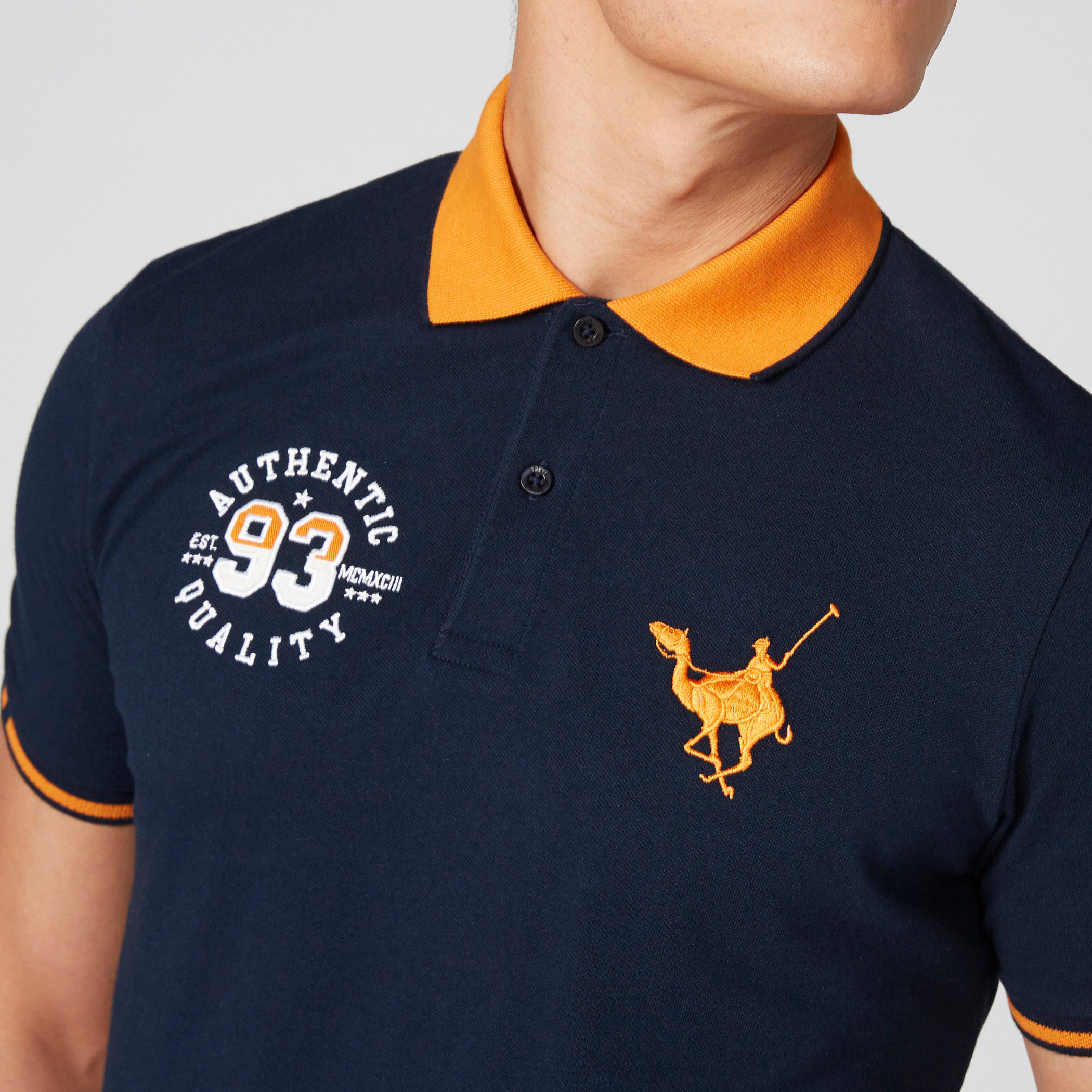 Embroidered T-Shirt with Polo Neck and Short Sleeves-men-clothing-tshirtsandpolos-polos-image-15