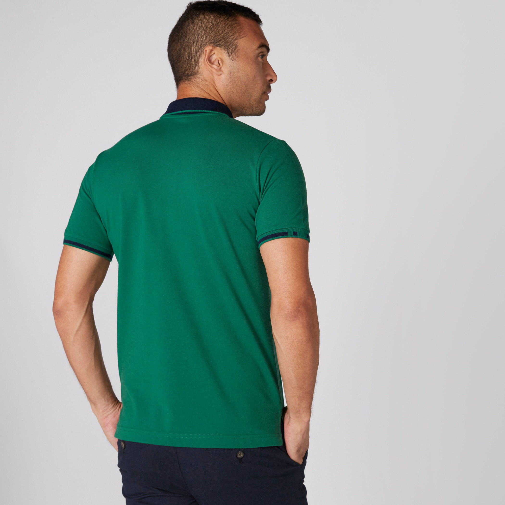 Embroidered T-Shirt with Polo Neck and Short Sleeves-men-clothing-tshirtsandpolos-polos-image-2