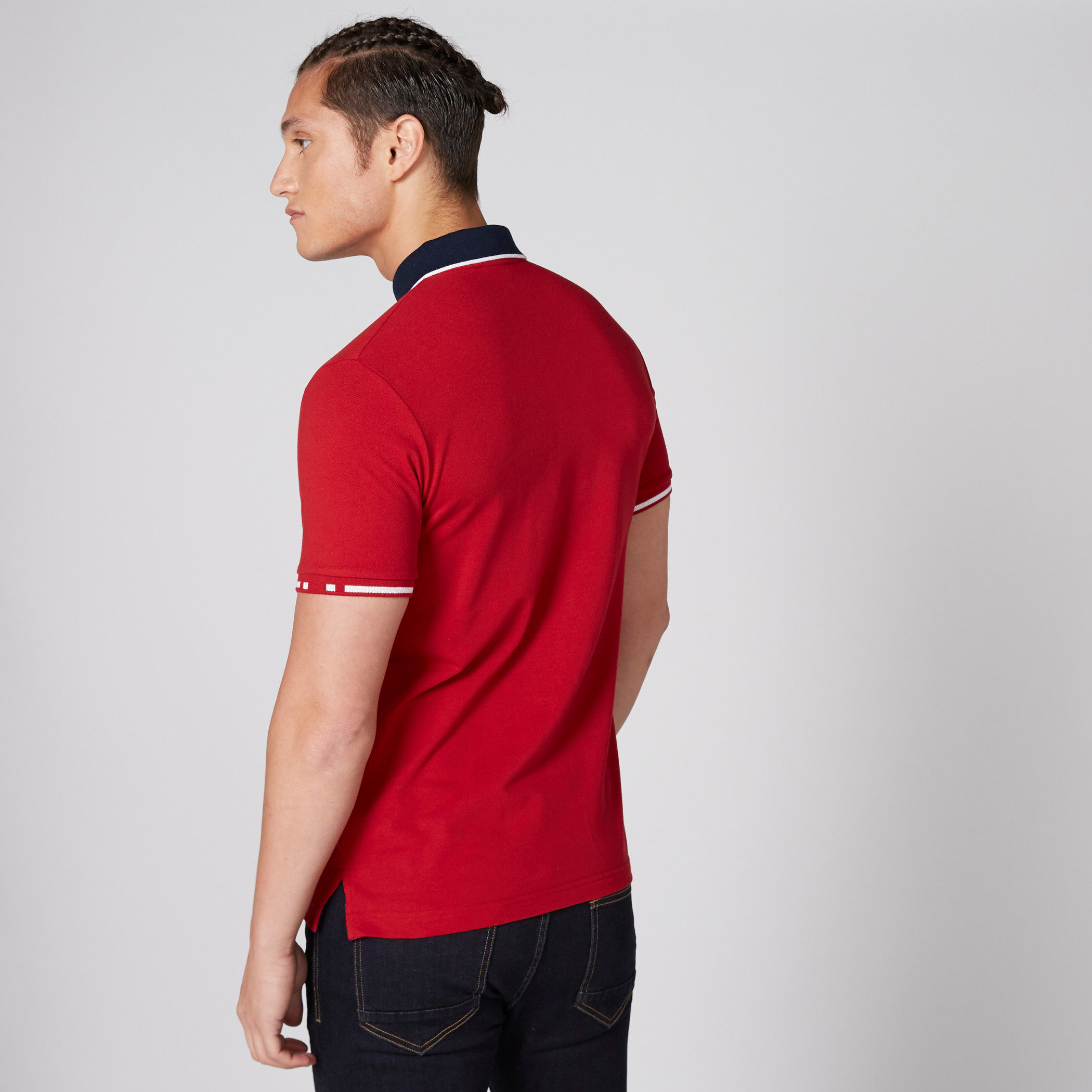 Embroidered T-Shirt with Polo Neck and Short Sleeves-men-clothing-tshirtsandpolos-polos-image-6