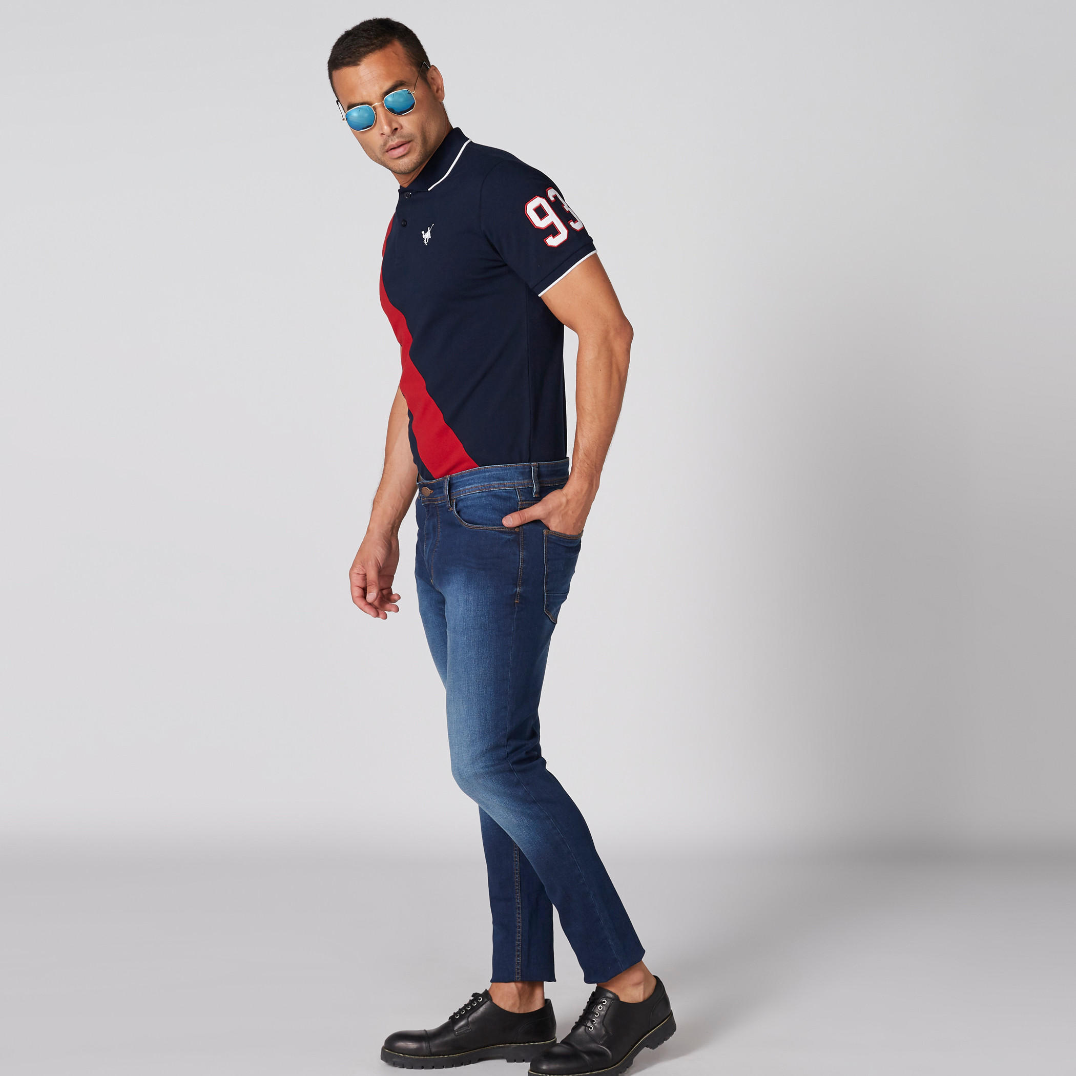 تيشيرت مطرّز بياقة بولو وأكمام قصيرة-men-clothing-tshirtsandpolos-polos-image-1