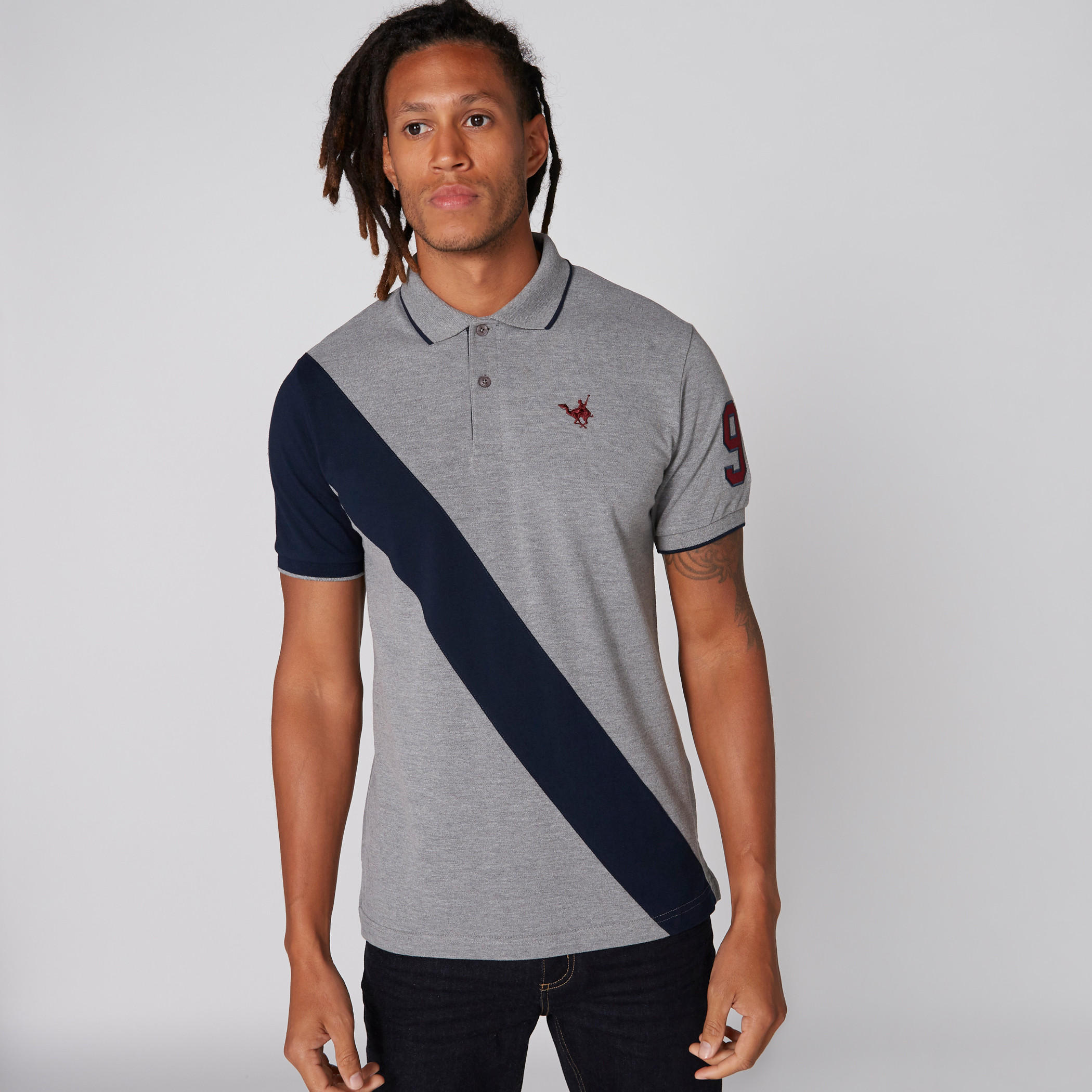 تيشيرت مطرّز بياقة بولو وأكمام قصيرة-men-clothing-tshirtsandpolos-polos-image-4