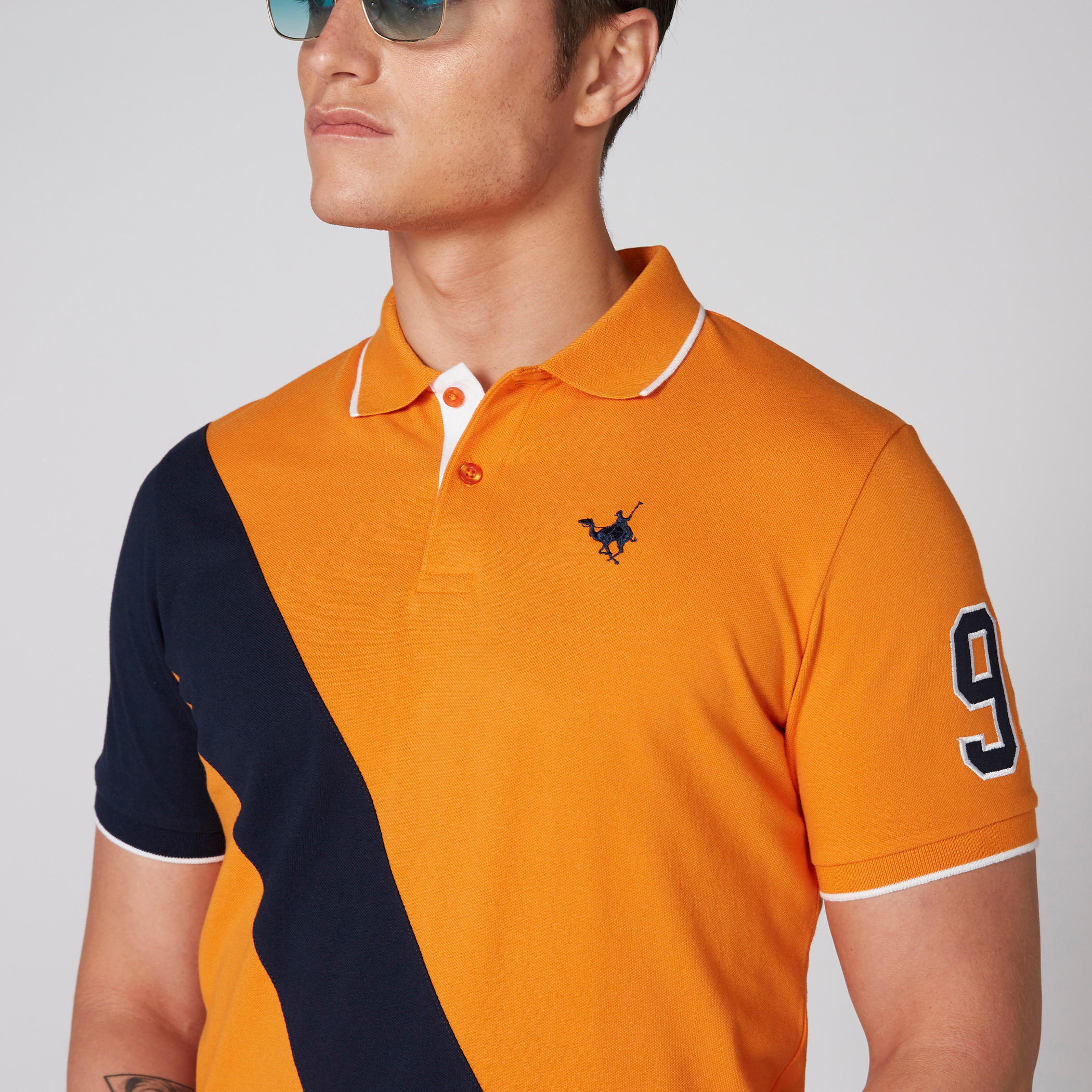 تيشيرت بارز الملمس بياقة بولو وأكمام قصيرة-men-clothing-tshirtsandpolos-polos-image-4