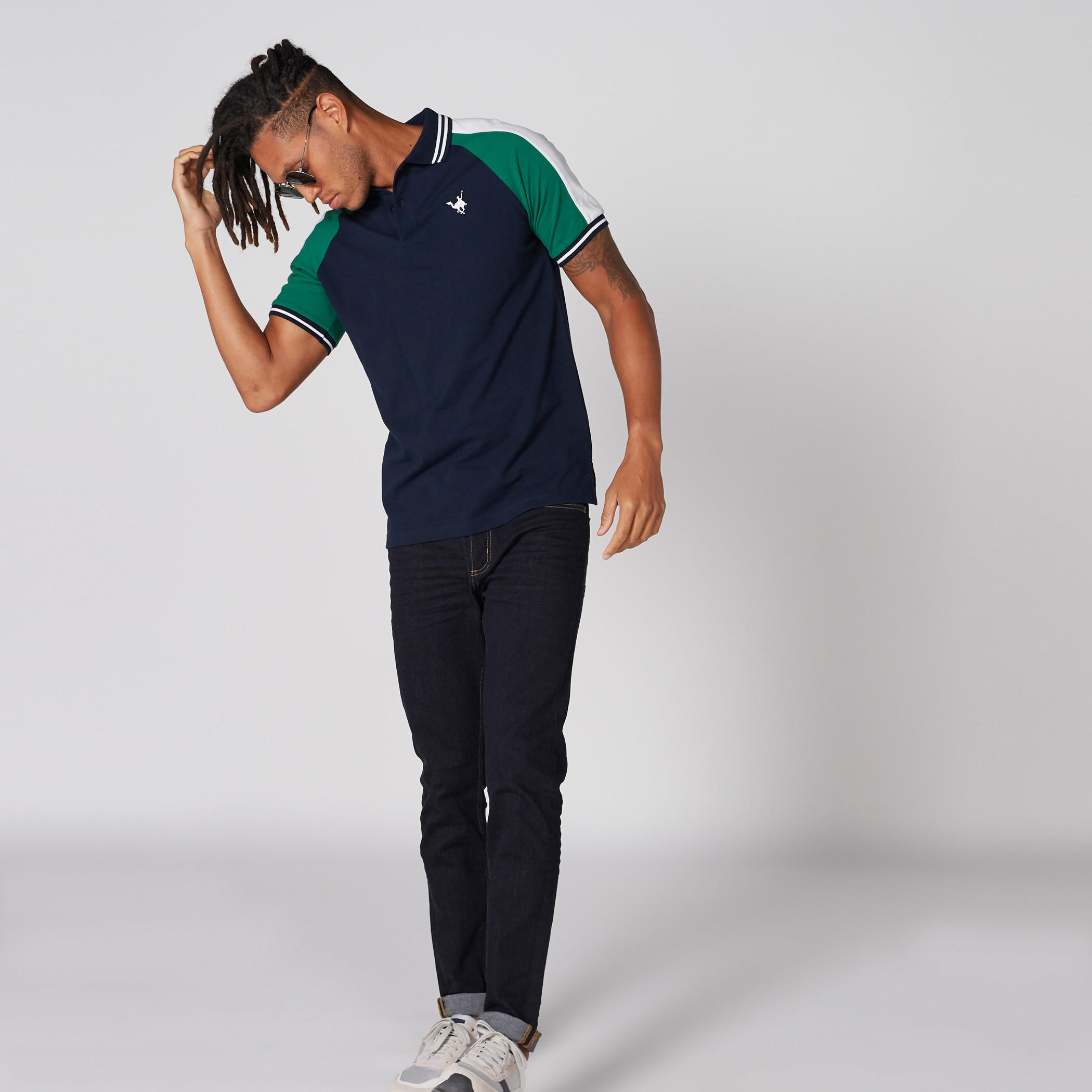 تيشيرت بياقة بولو وأكمام مغايرة-men-clothing-tshirtsandpolos-tshirts-image-3