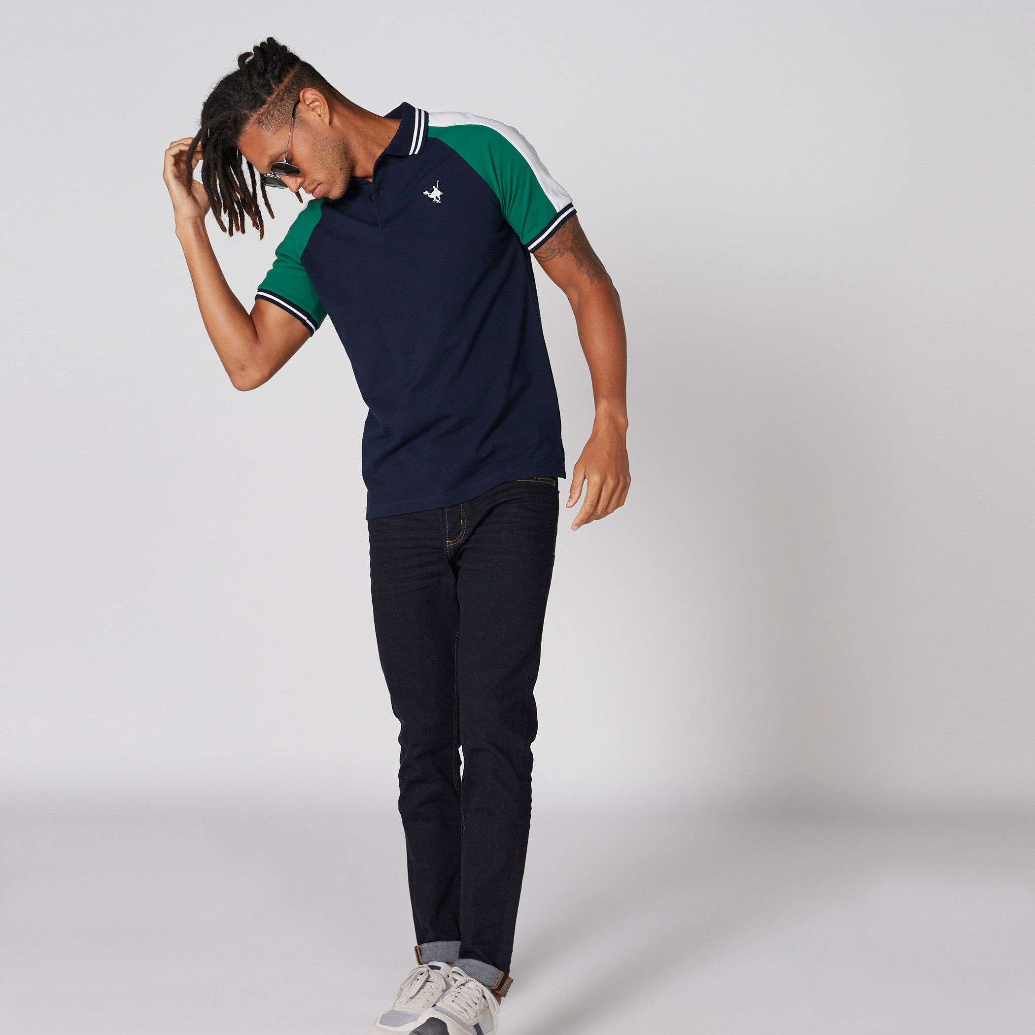 تيشيرت بياقة بولو وأكمام مغايرة-men-clothing-tshirtsandpolos-tshirts-image-3