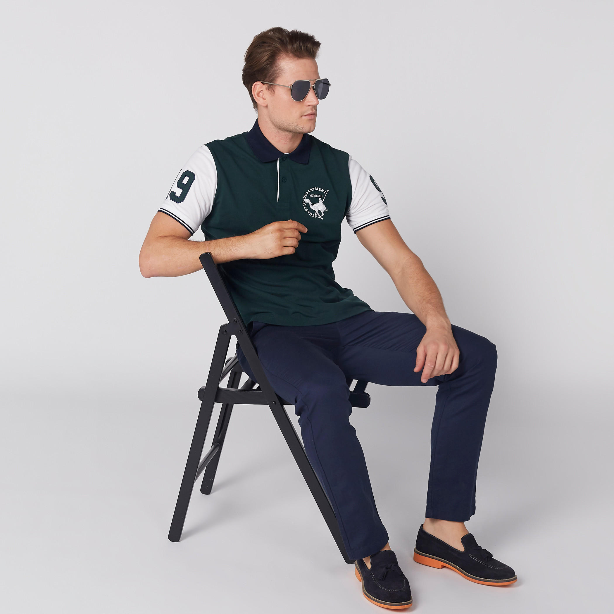 تيشيرت مطرّز بياقة بولو وأكمام قصيرة-men-clothing-tshirtsandpolos-polos-image-3