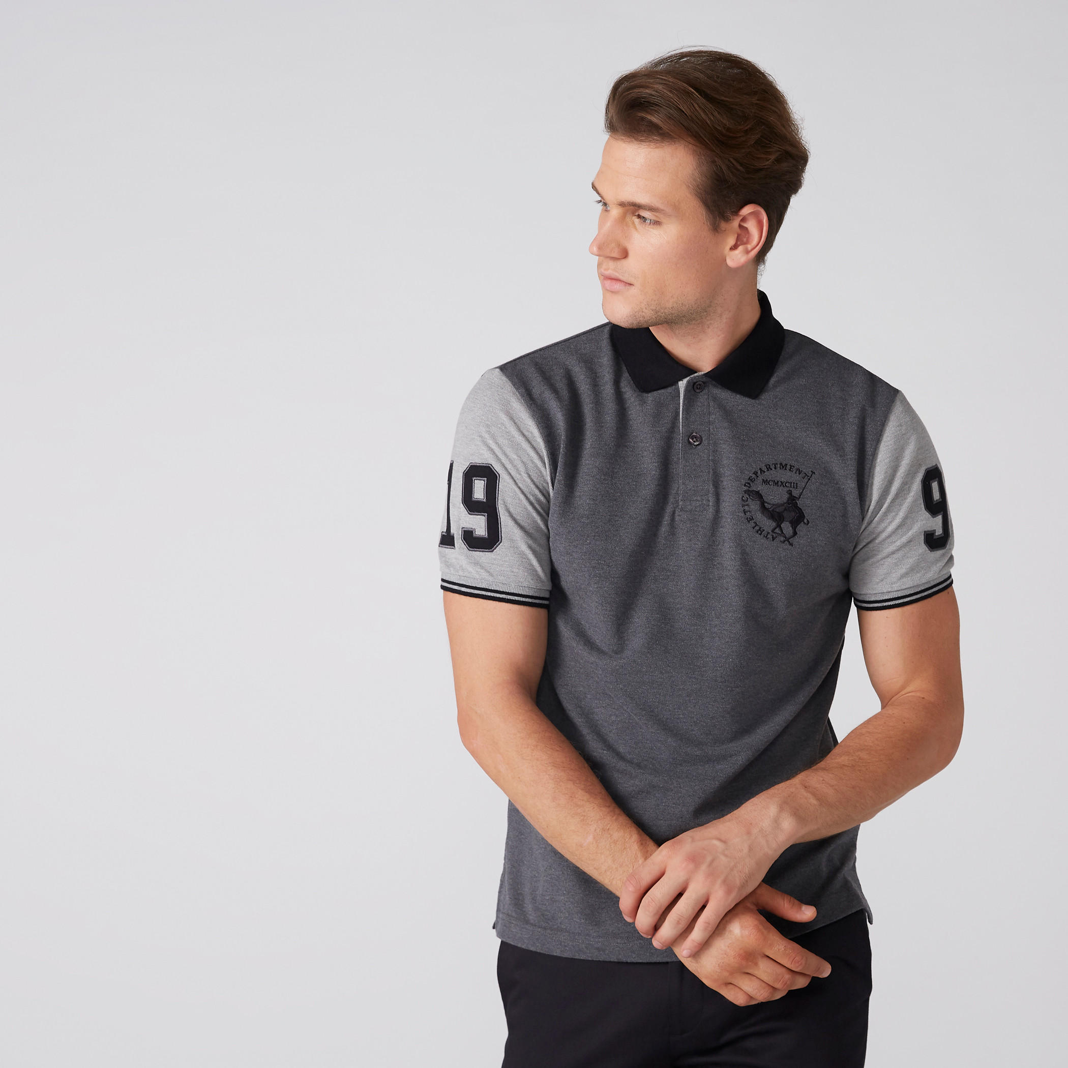 تيشرت بطبعة وياقة بولو وأكمام قصيرة-men-clothing-tshirtsandpolos-polos-image-2