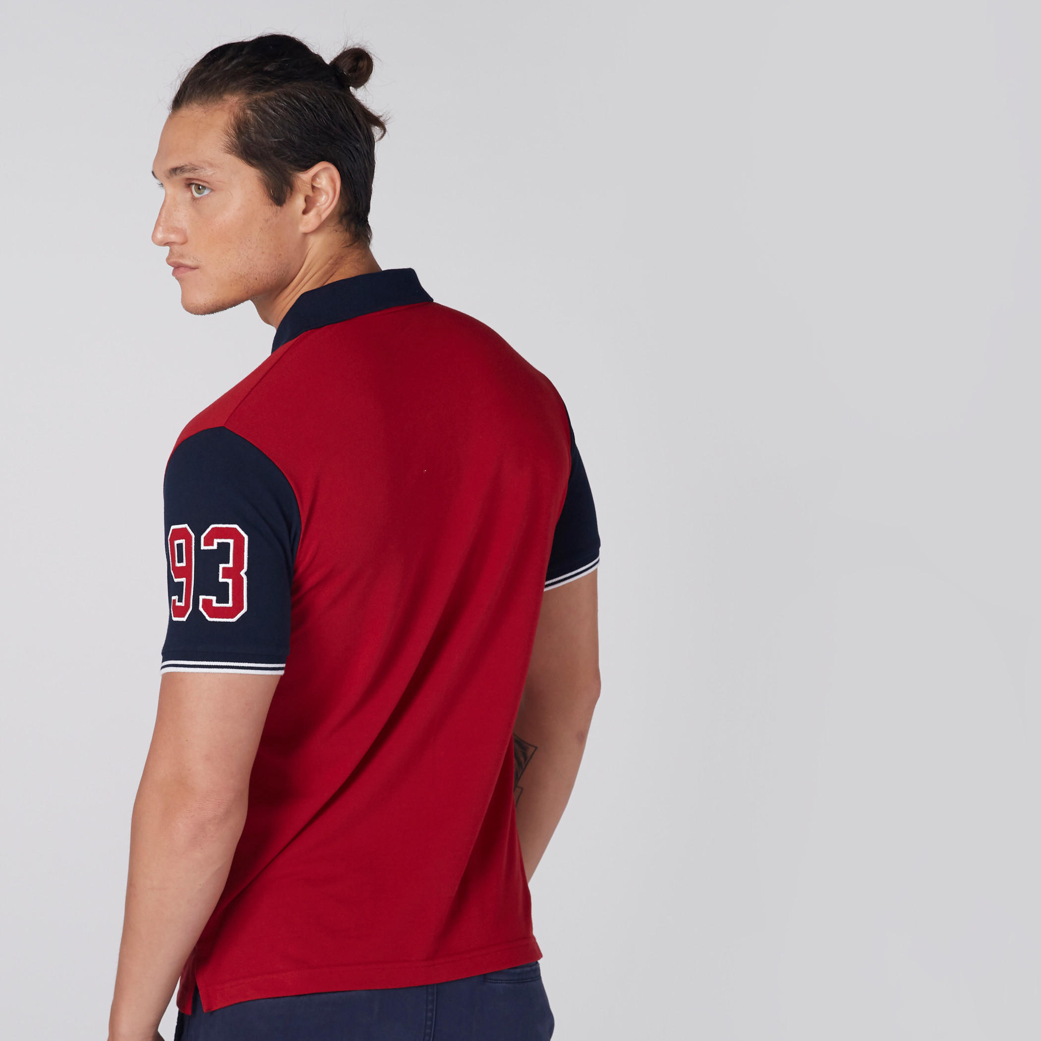 تيشرت بنقش مطبوع وياقة بولو وأكمام قصيرة-men-clothing-tshirtsandpolos-polos-image-3