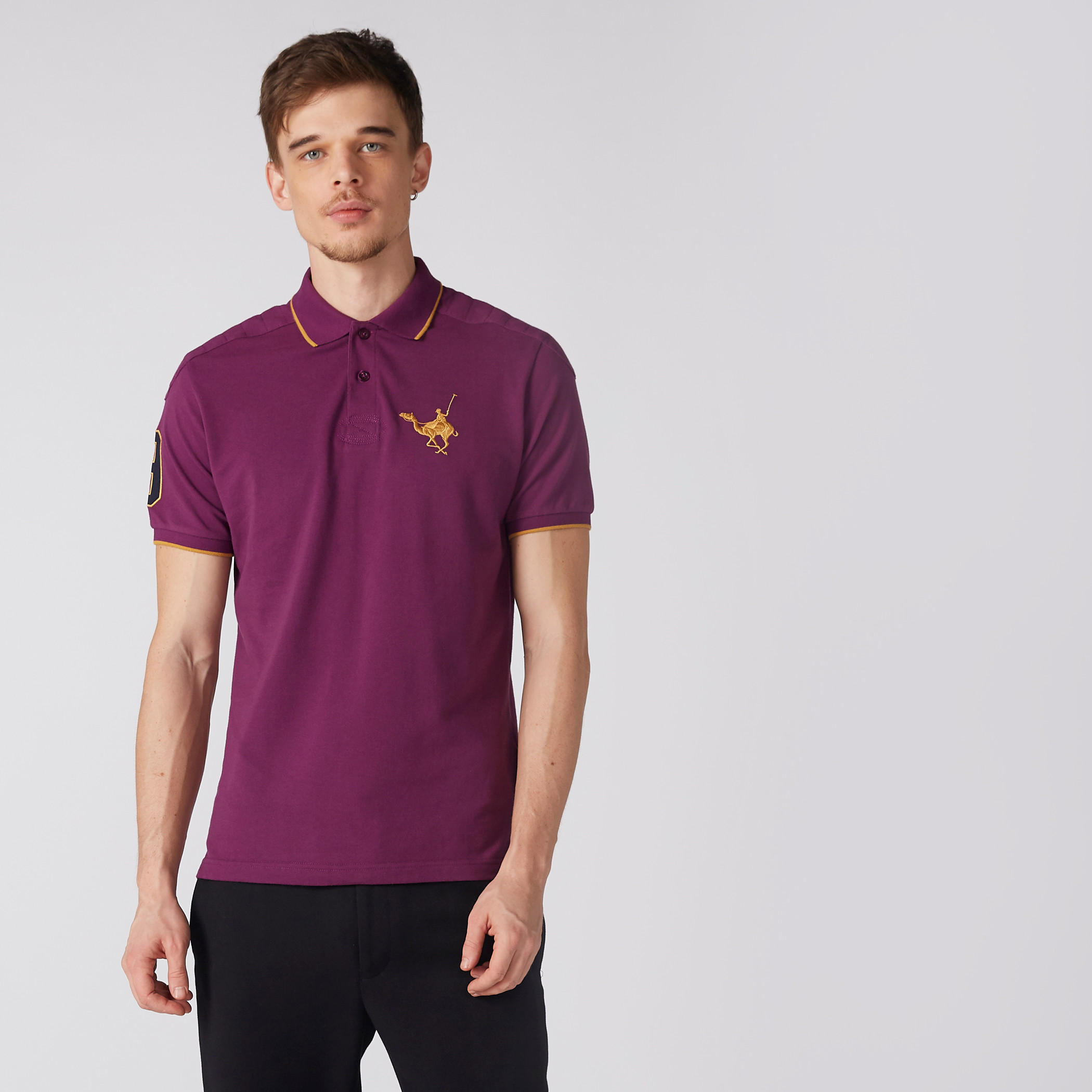 تيشيرت بياقة بولو وأكمام قصيرة-men-clothing-tshirtsandpolos-polos-image-1