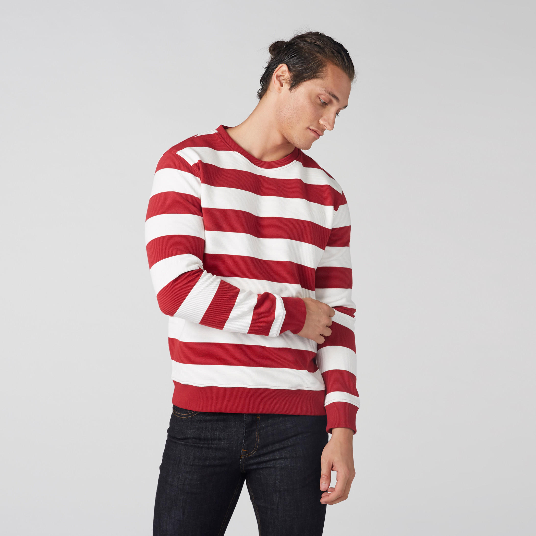 سويت شيرت مقلّم بأكمام طويلة-men-winterwear-hoodiesandsweatshirts-image-4