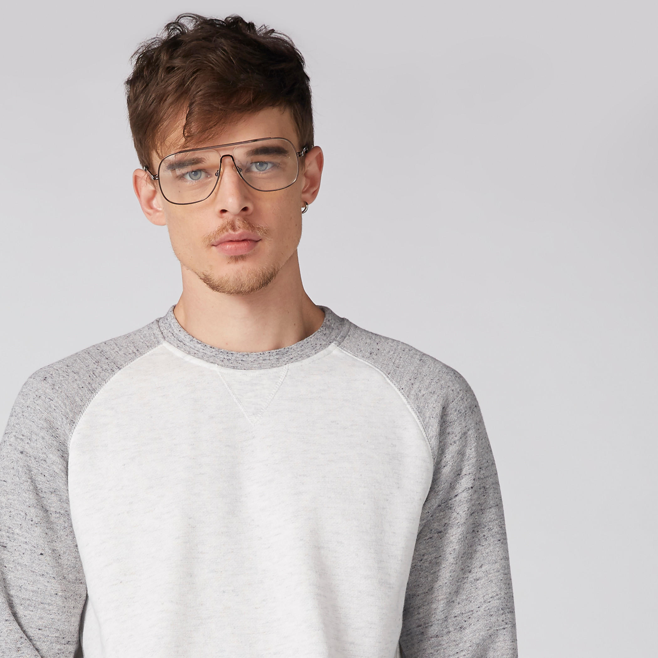 Crew Neck Sweatshirt with Raglan Sleeves-men-winterwear-hoodiesandsweatshirts-image-3
