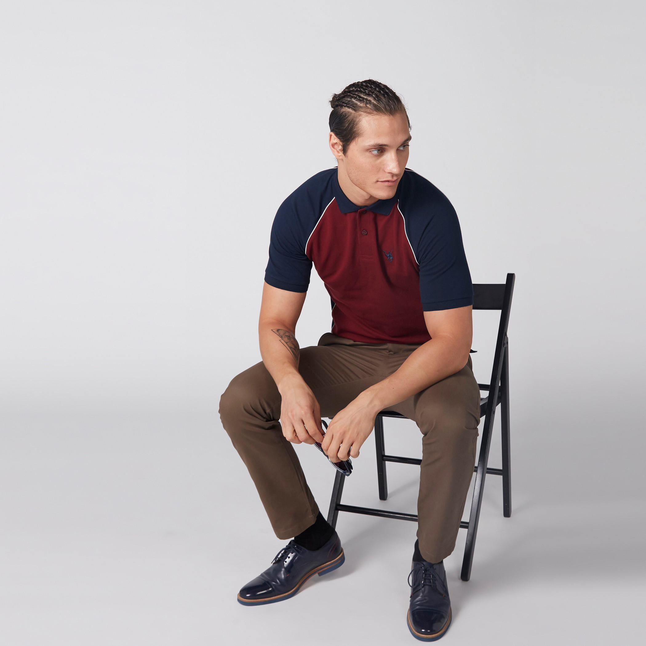 تيشيرت بياقة بولو وأكمام مغايرة-men-clothing-tshirtsandpolos-polos-image-3