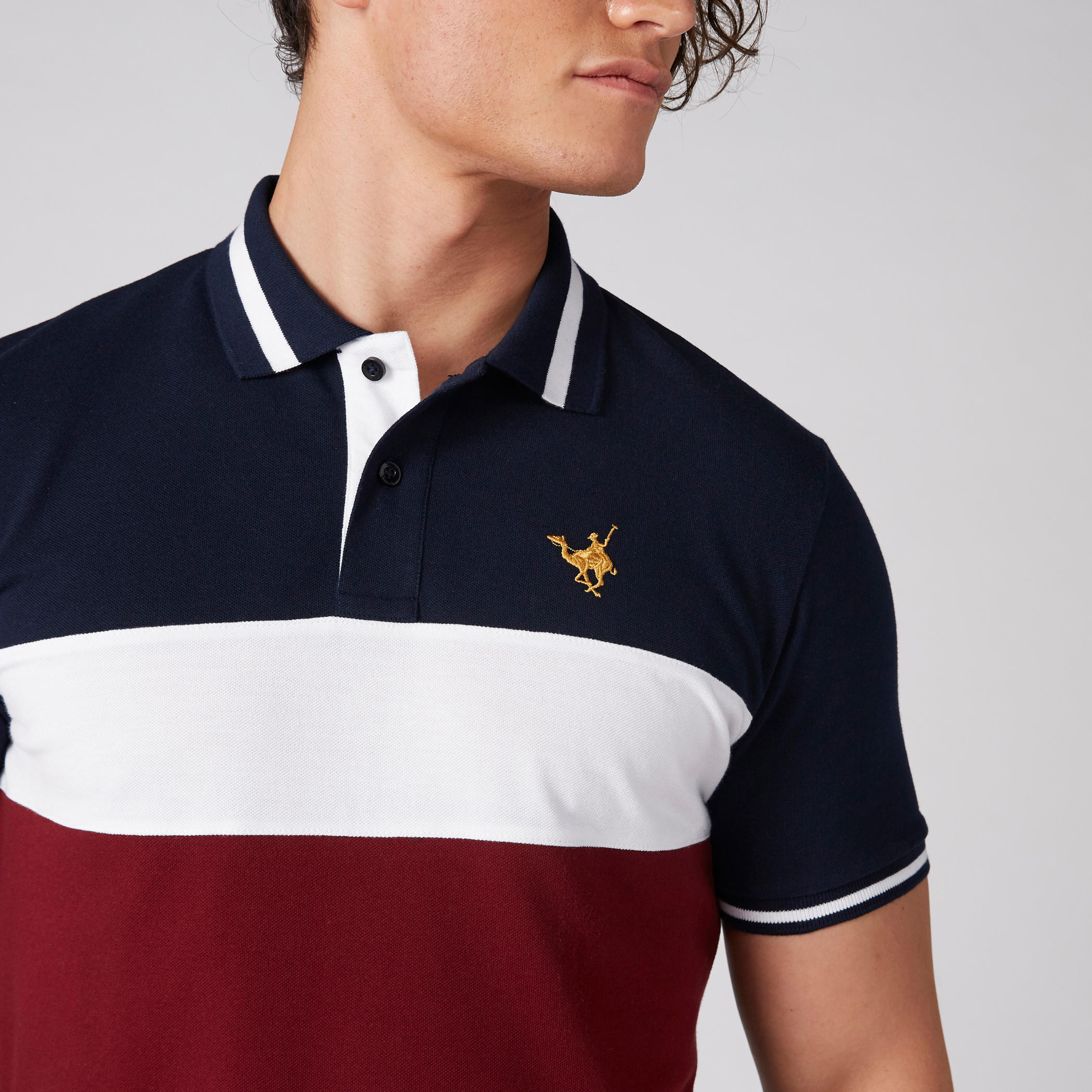 Polo Neck T-Shirt with Short Sleeves-men-clothing-tshirtsandpolos-polos-image-4