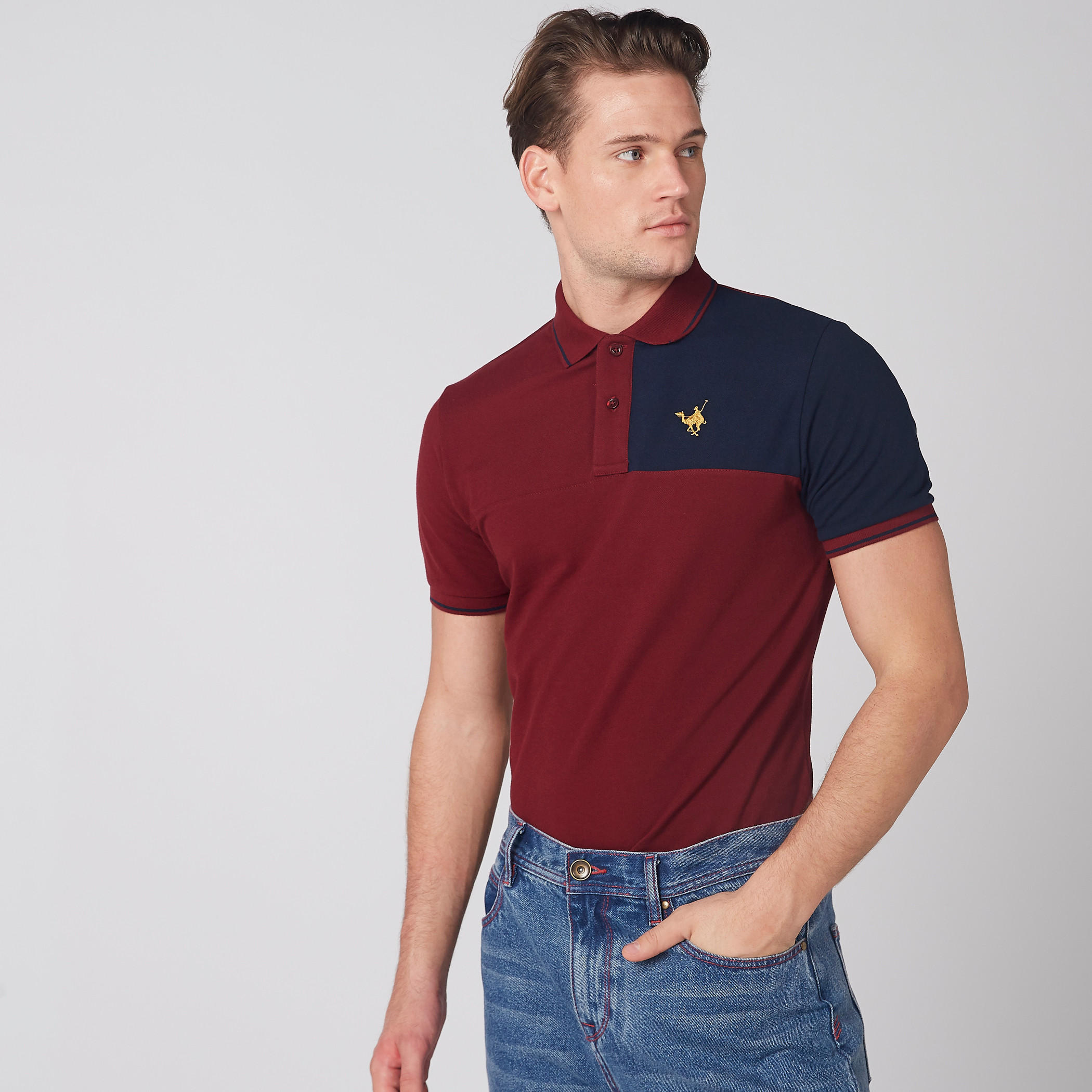 تيشيرت بولو بأكمام قصيرة-men-clothing-tshirtsandpolos-polos-image-1
