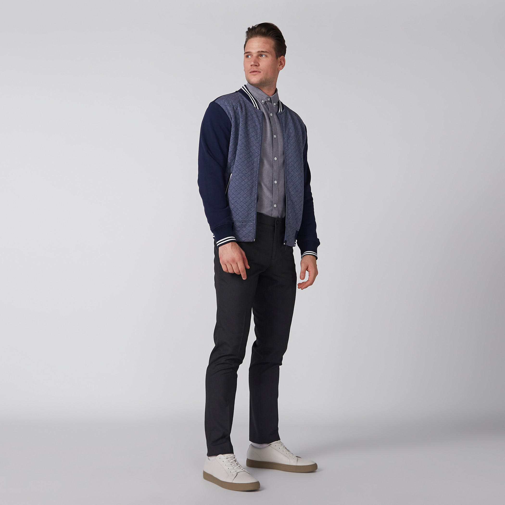 جاكيت بومبر بارز الملمس بسحّاب إغلاق وجيوب-men-clothing-jacketsandblazers-jackets-image-3