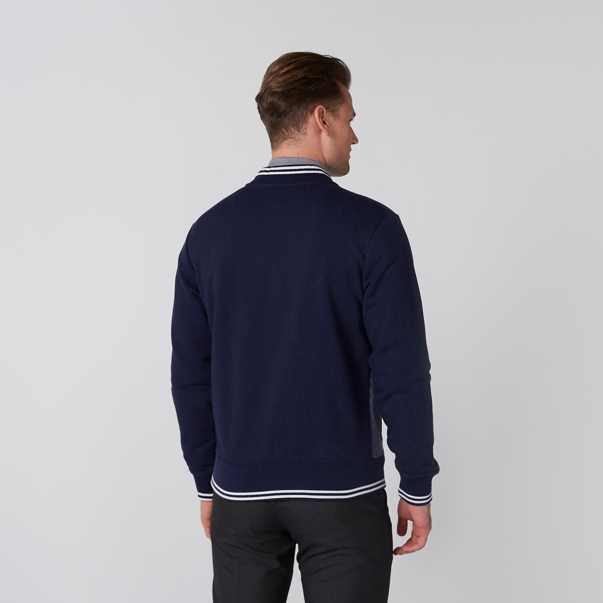 جاكيت بومبر بارز الملمس بسحّاب إغلاق وجيوب-men-clothing-jacketsandblazers-jackets-image-5