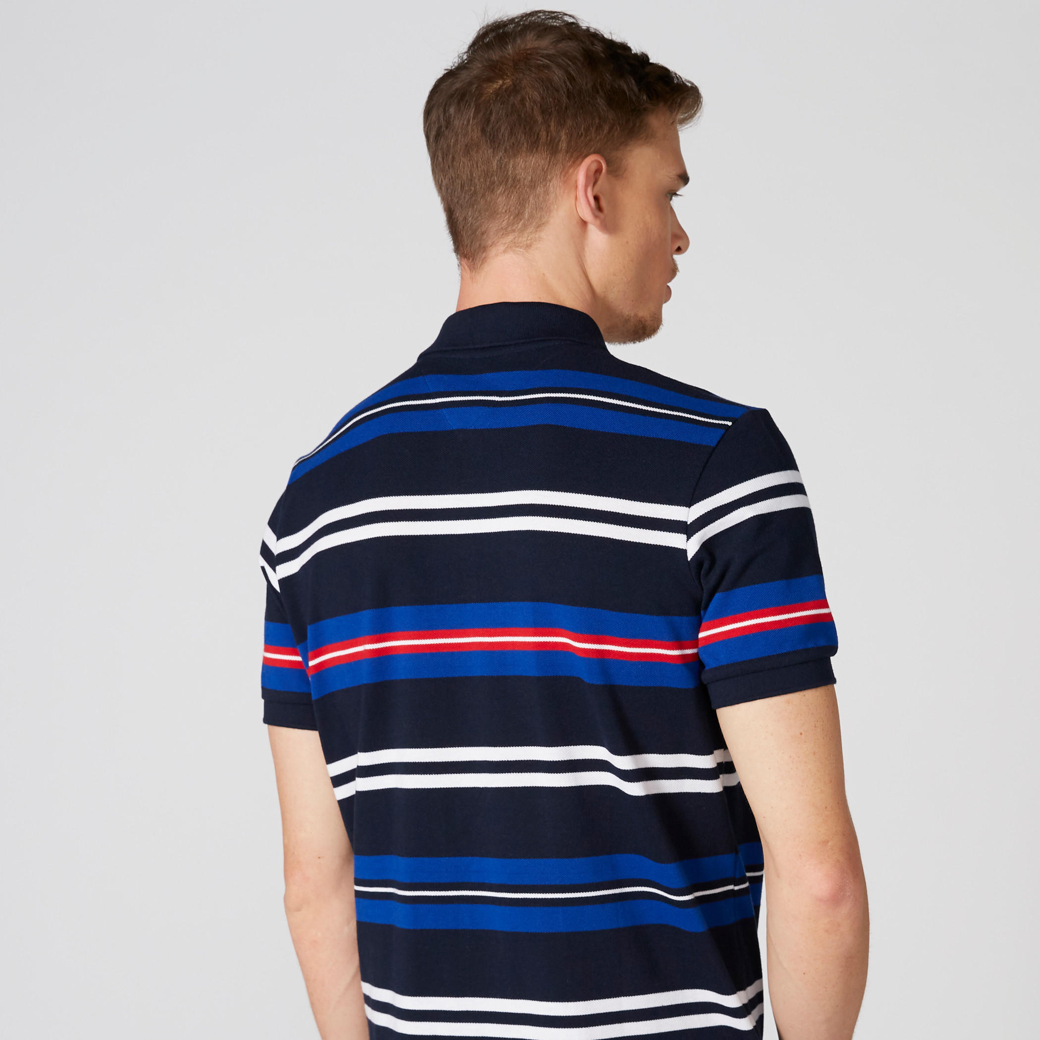 تيشيرت مقلّم بياقة بولو وأكمام قصيرة-men-clothing-tshirtsandpolos-polos-image-2
