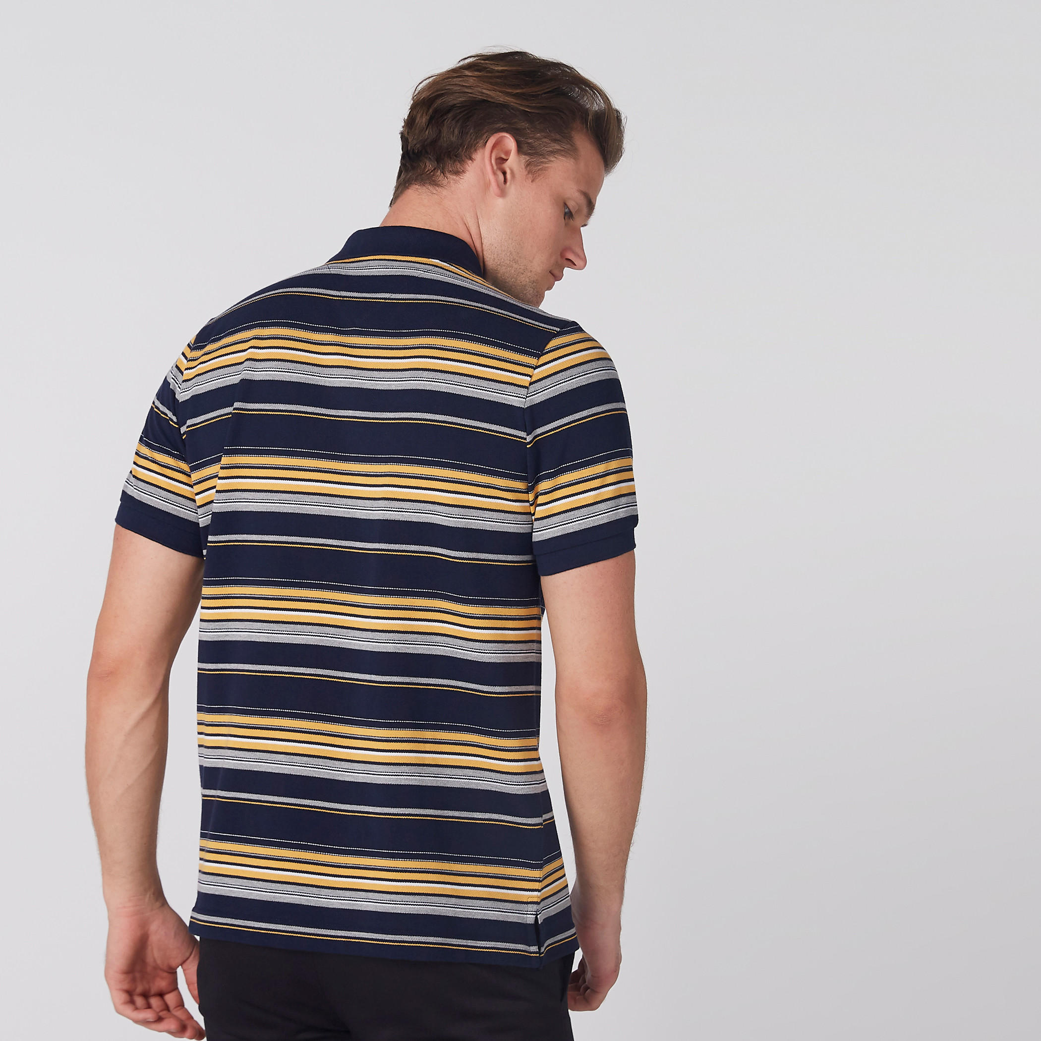 تيشيرت مقلّم بياقة بولو وأكمام قصيرة-men-clothing-tshirtsandpolos-polos-image-3