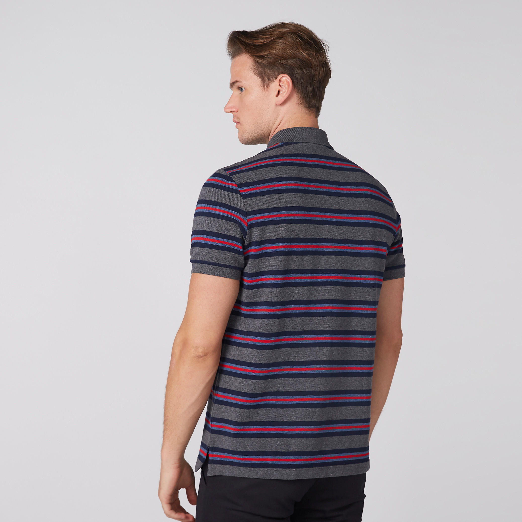 تيشيرت مقلّم بياقة بولو وأكمام قصيرة-men-clothing-tshirtsandpolos-polos-image-2