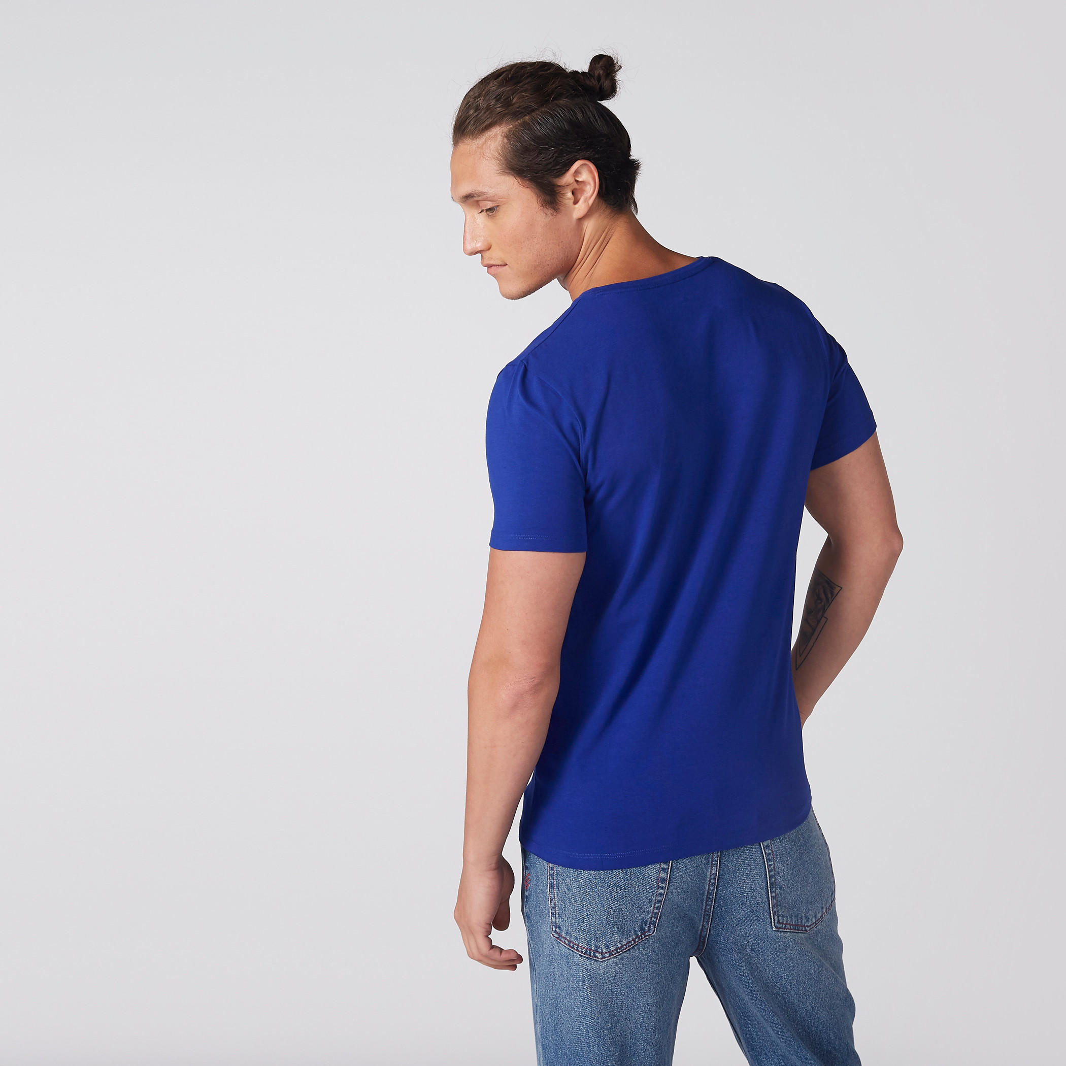 V-Neck T-Shirt with Short Sleeves-men-clothing-tshirtsandpolos-tshirts-image-3