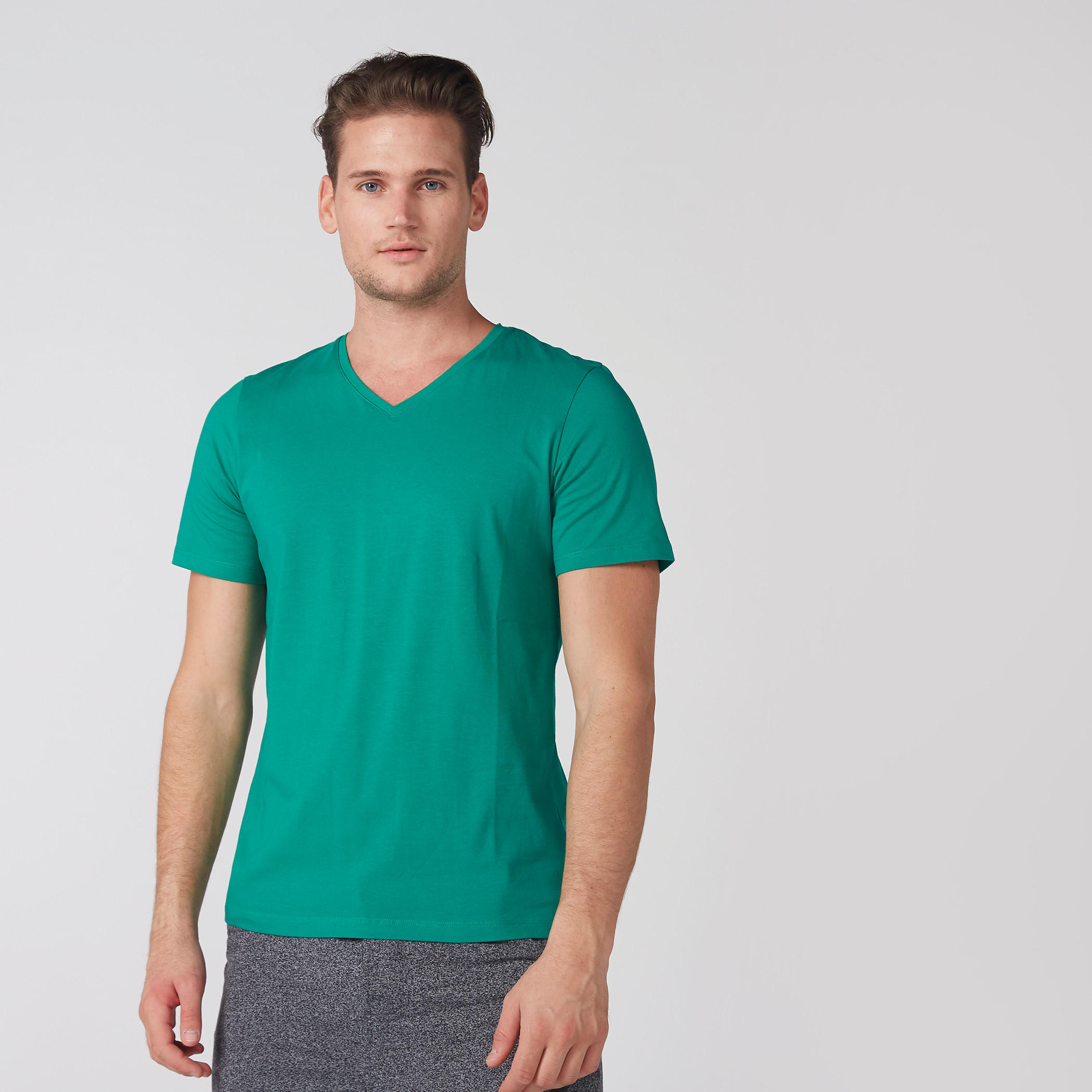 V-Neck T-Shirt and Short Sleeves-men-clothing-tshirtsandpolos-tshirts-image-1