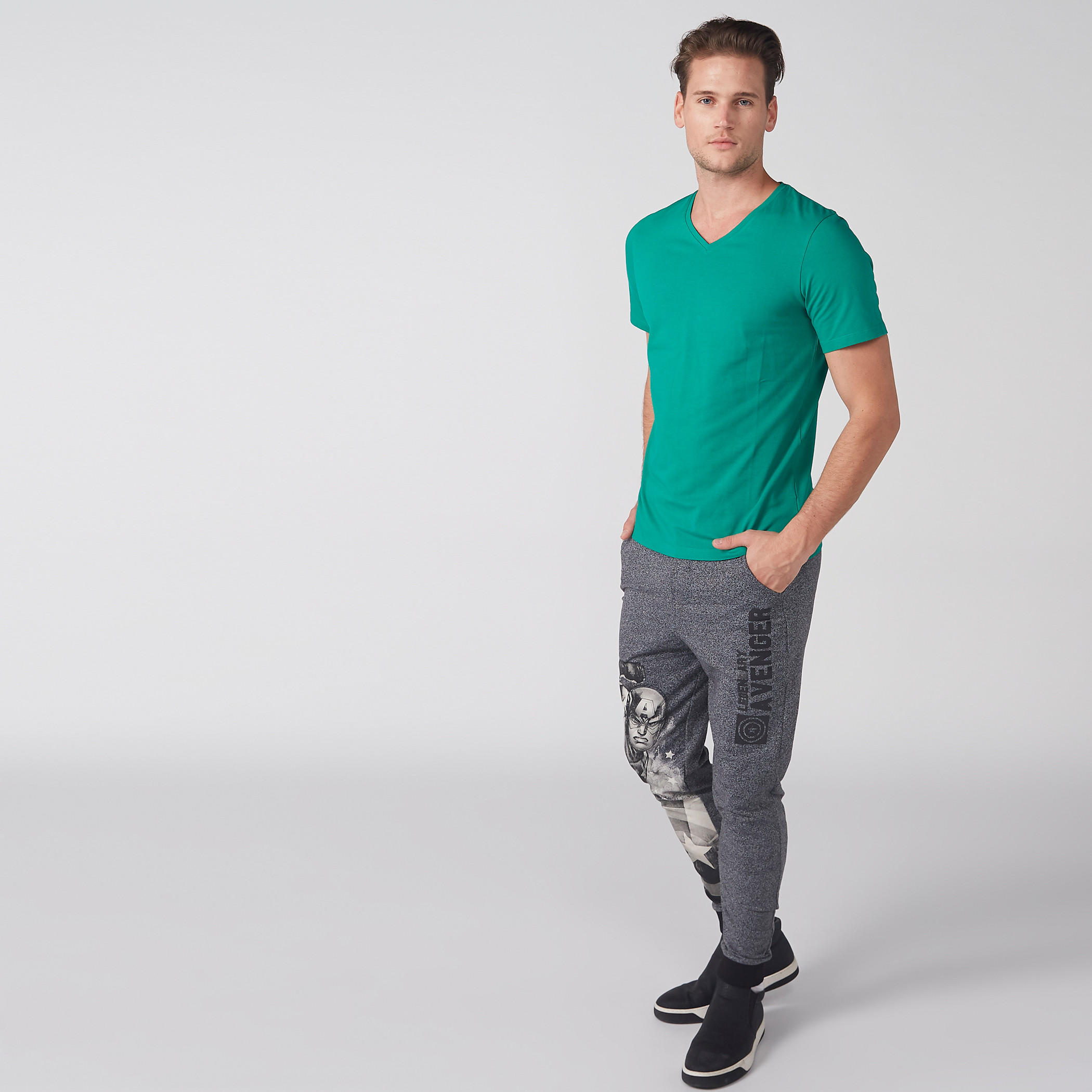 V-Neck T-Shirt and Short Sleeves-men-clothing-tshirtsandpolos-tshirts-image-2