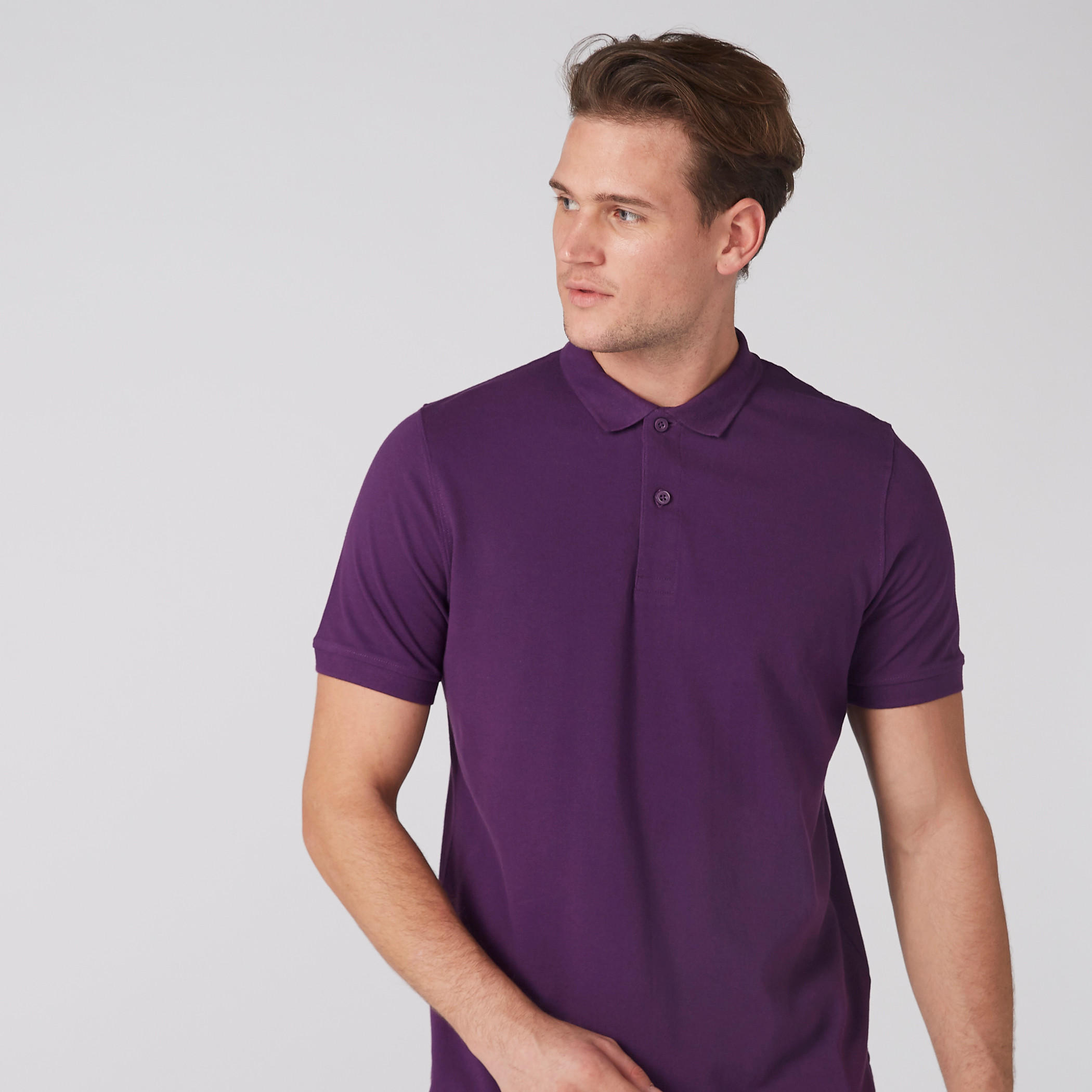 Polo Neck T-Shirt with Short Sleeves-men-clothing-tshirtsandpolos-polos-image-2