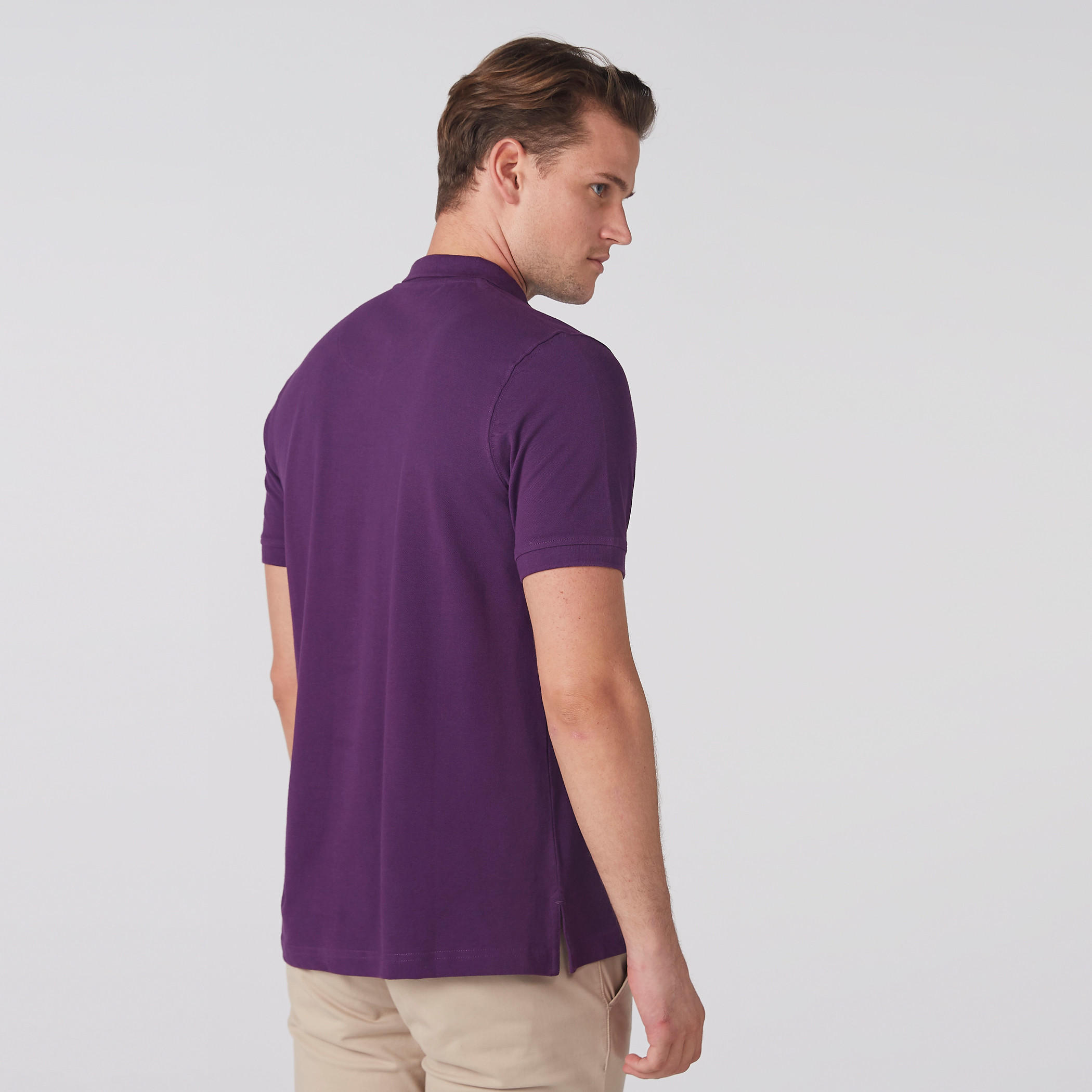 Polo Neck T-Shirt with Short Sleeves-men-clothing-tshirtsandpolos-polos-image-4