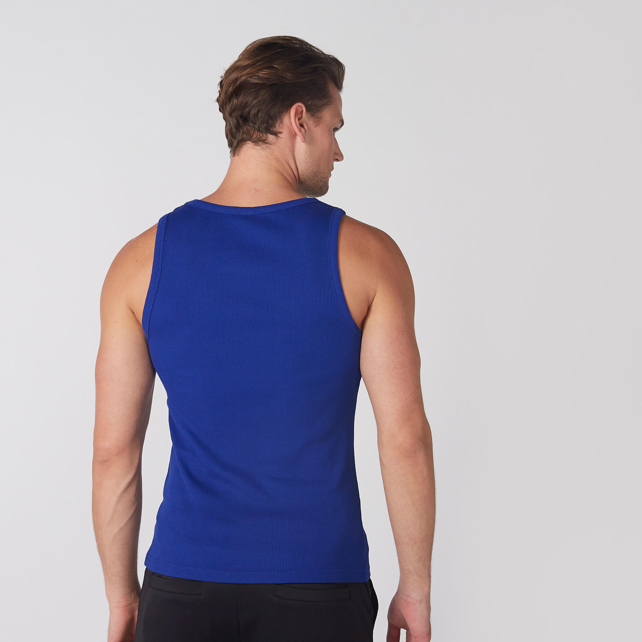سترة فيست بارزة الملمس دون أكمام بياقة عميقة-men-clothing-tshirtsandpolos-vests-image-3