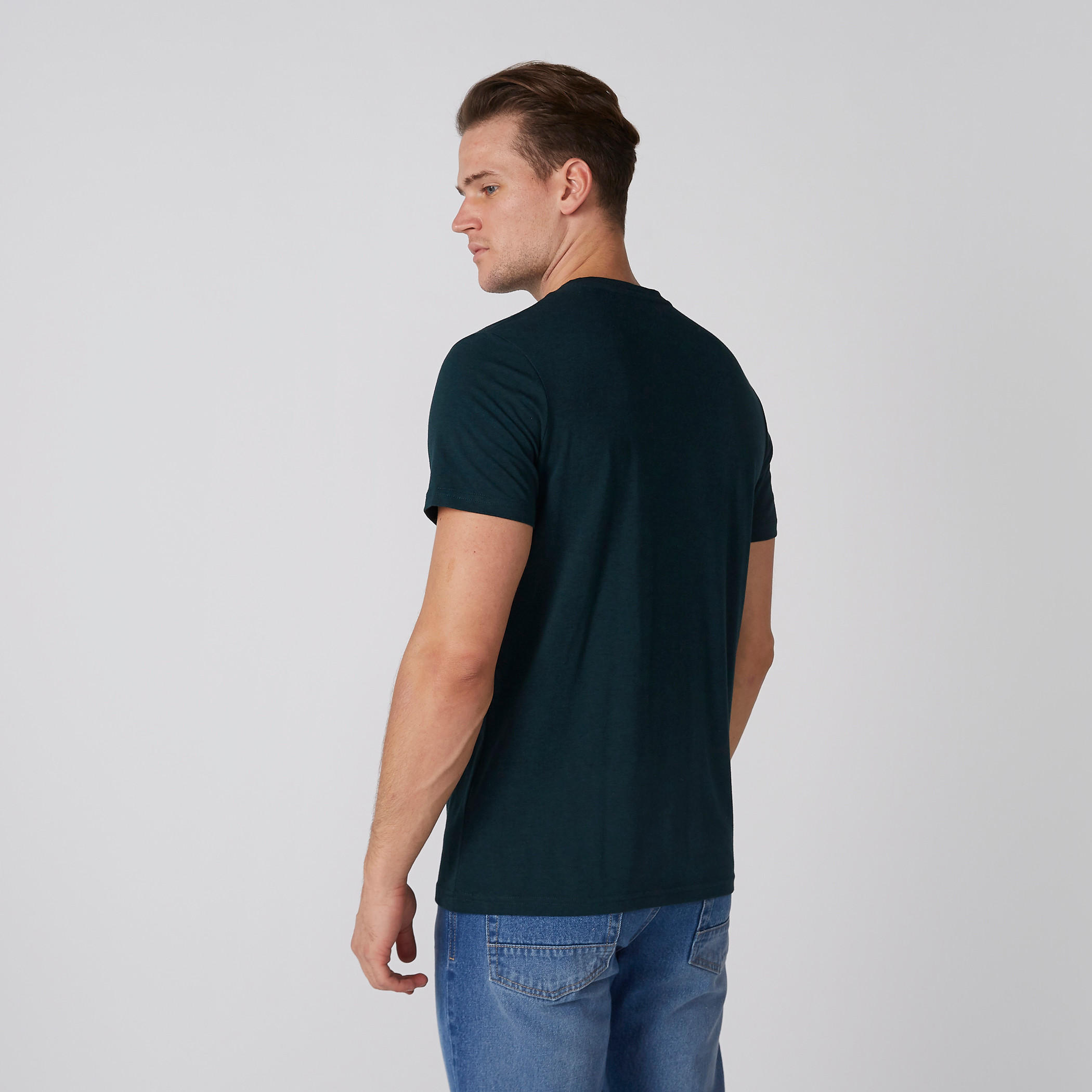 Crew Neck T-Shirt with Short Sleeves-men-clothing-tshirtsandpolos-tshirts-image-3