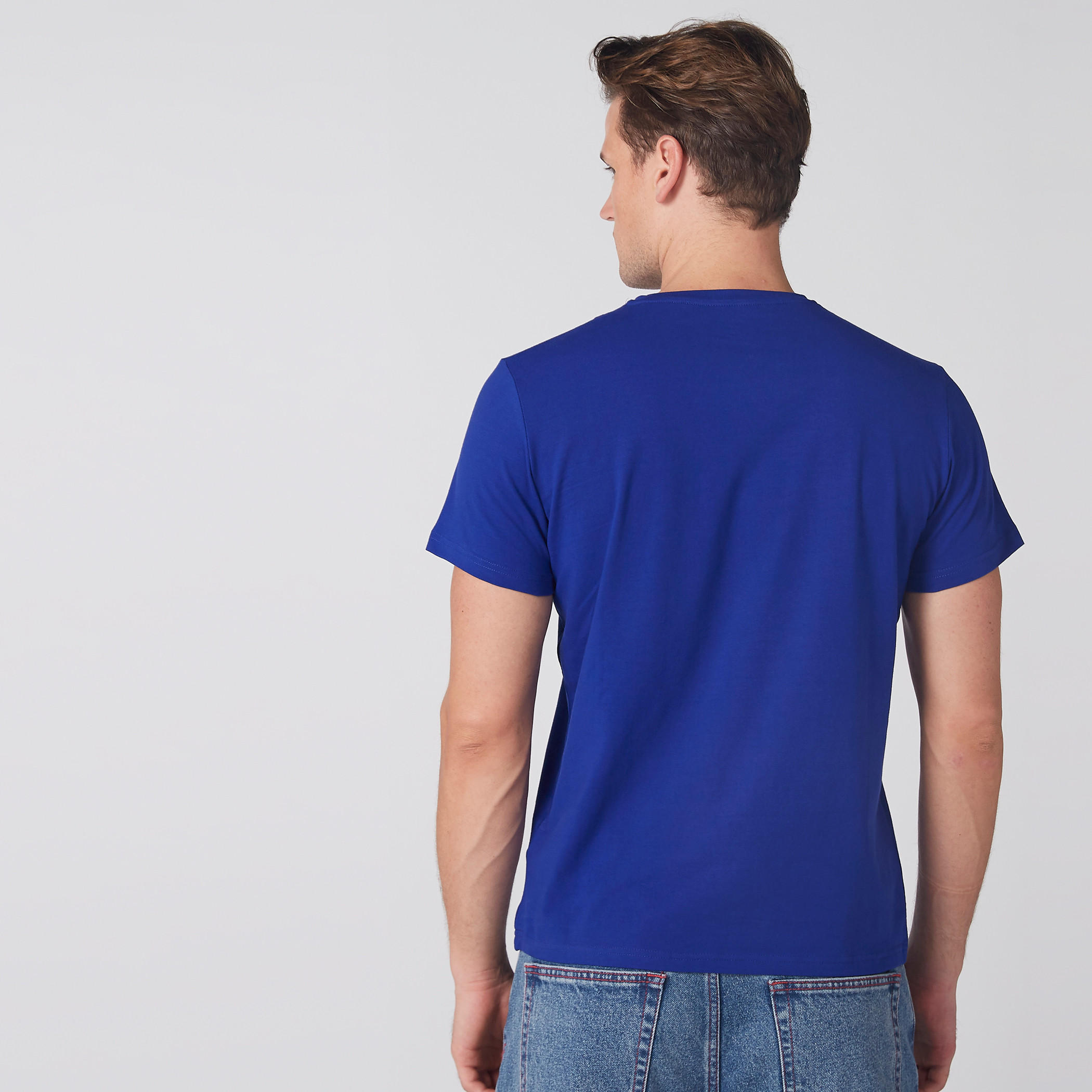 Crew Neck T-Shirt with Short Sleeves-men-clothing-tshirtsandpolos-tshirts-image-3