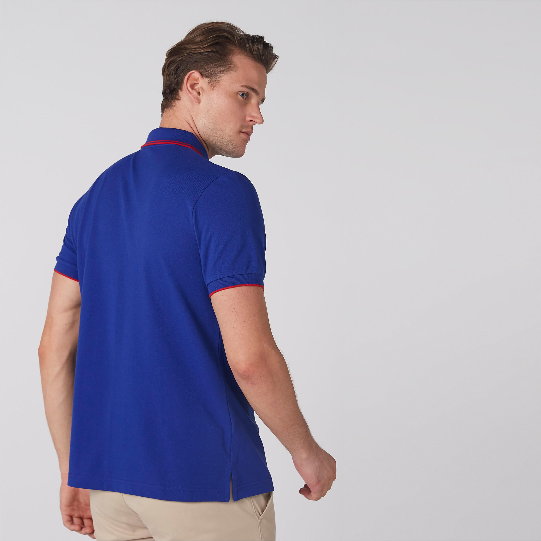 Polo Neck T-Shirt with Short Sleeves-men-clothing-tshirtsandpolos-polos-image-3