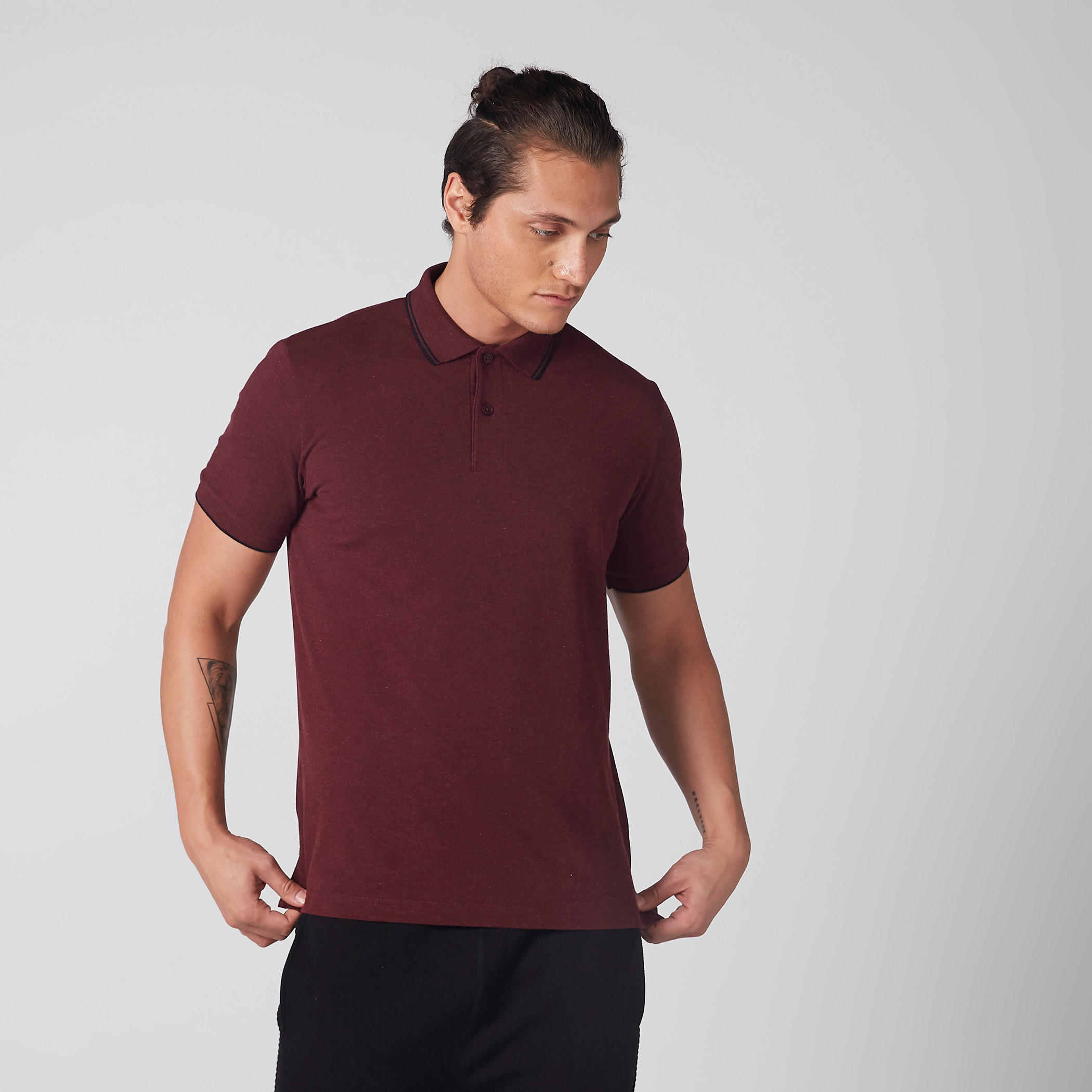 تيشيرت بياقة بولو وأكمام قصيرة-men-clothing-tshirtsandpolos-polos-image-2