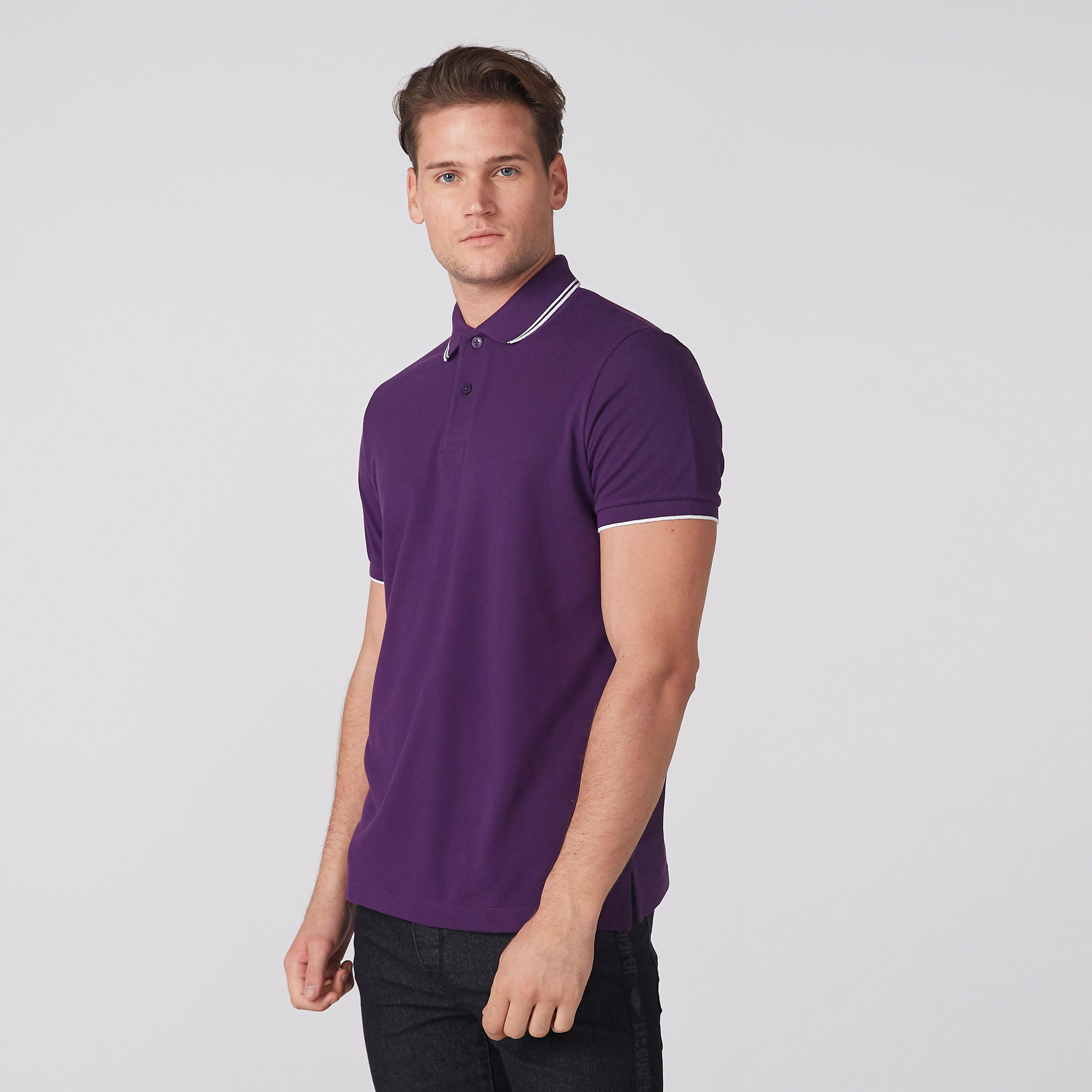 تيشيرت بياقة بولو وأكمام قصيرة-men-clothing-tshirtsandpolos-polos-image-2