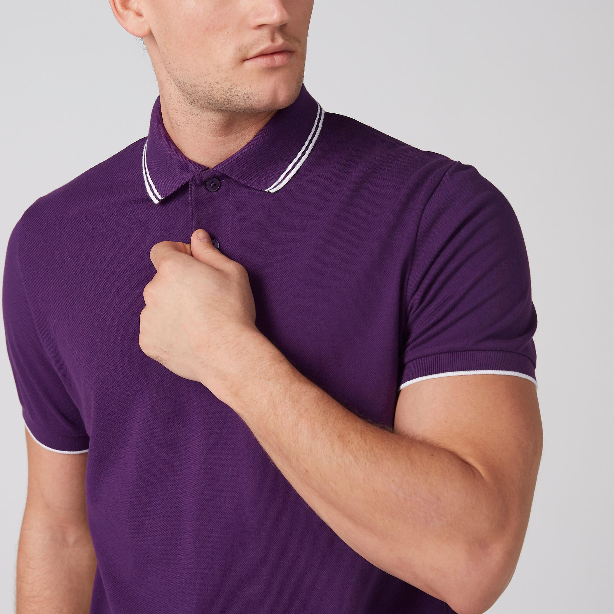 تيشيرت بياقة بولو وأكمام قصيرة-men-clothing-tshirtsandpolos-polos-image-3