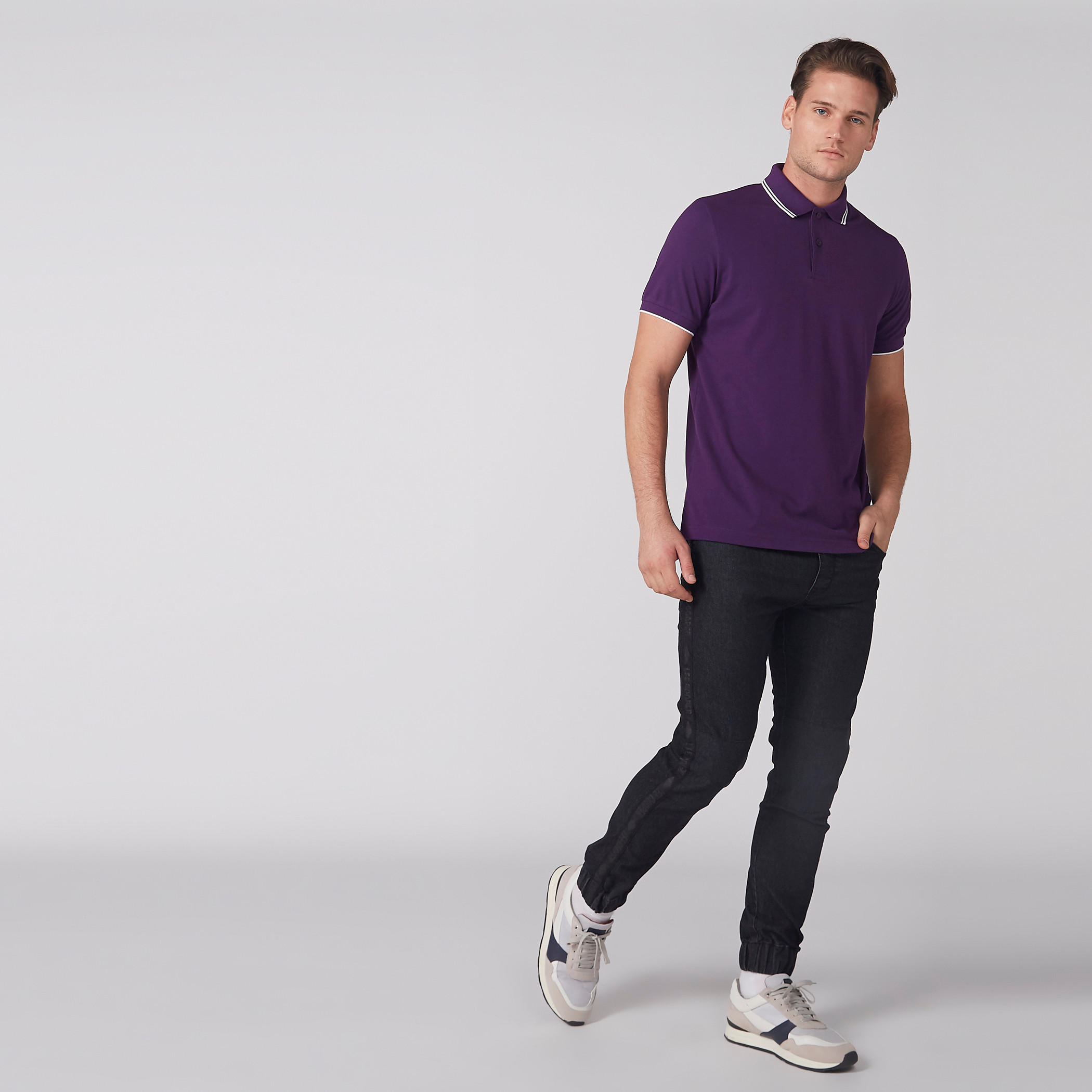 تيشيرت بياقة بولو وأكمام قصيرة-men-clothing-tshirtsandpolos-polos-image-5