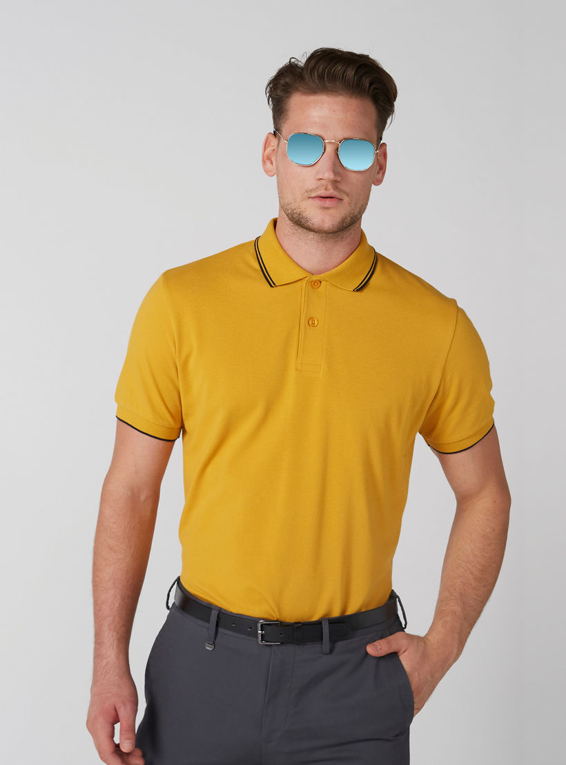 تيشيرت بياقة بولو وأكمام قصيرة-men-clothing-tshirtsandpolos-polos-image-4