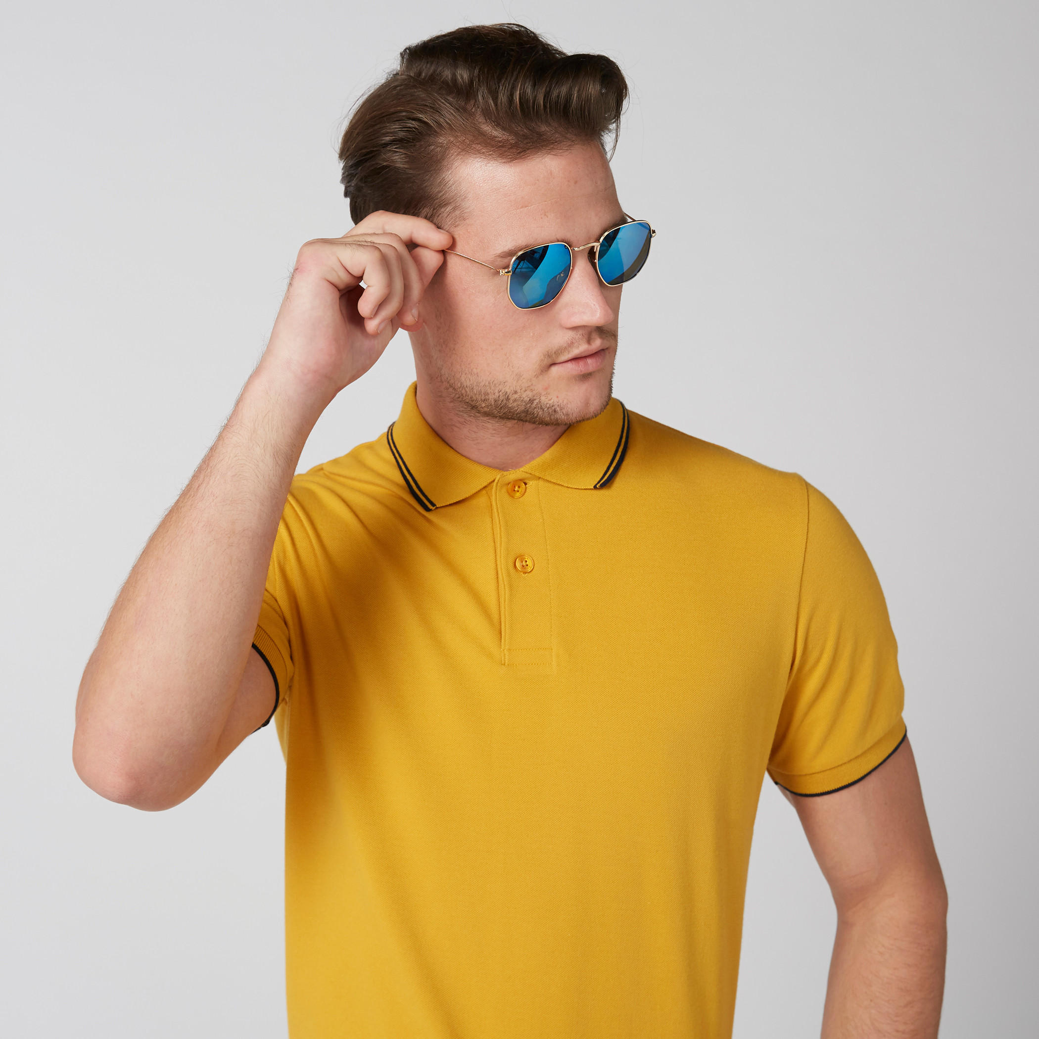 تيشيرت بياقة بولو وأكمام قصيرة-men-clothing-tshirtsandpolos-polos-image-2