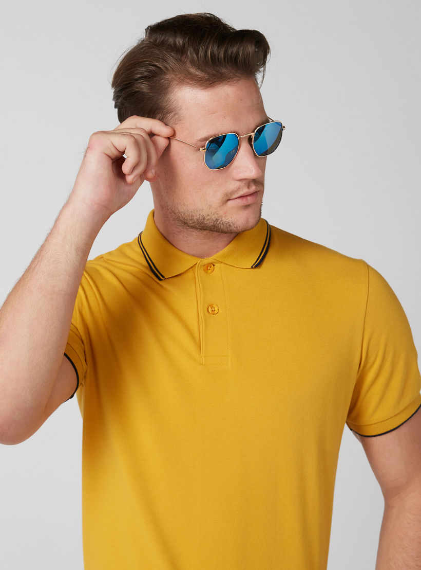 تيشيرت بياقة بولو وأكمام قصيرة-men-clothing-tshirtsandpolos-polos-image-2