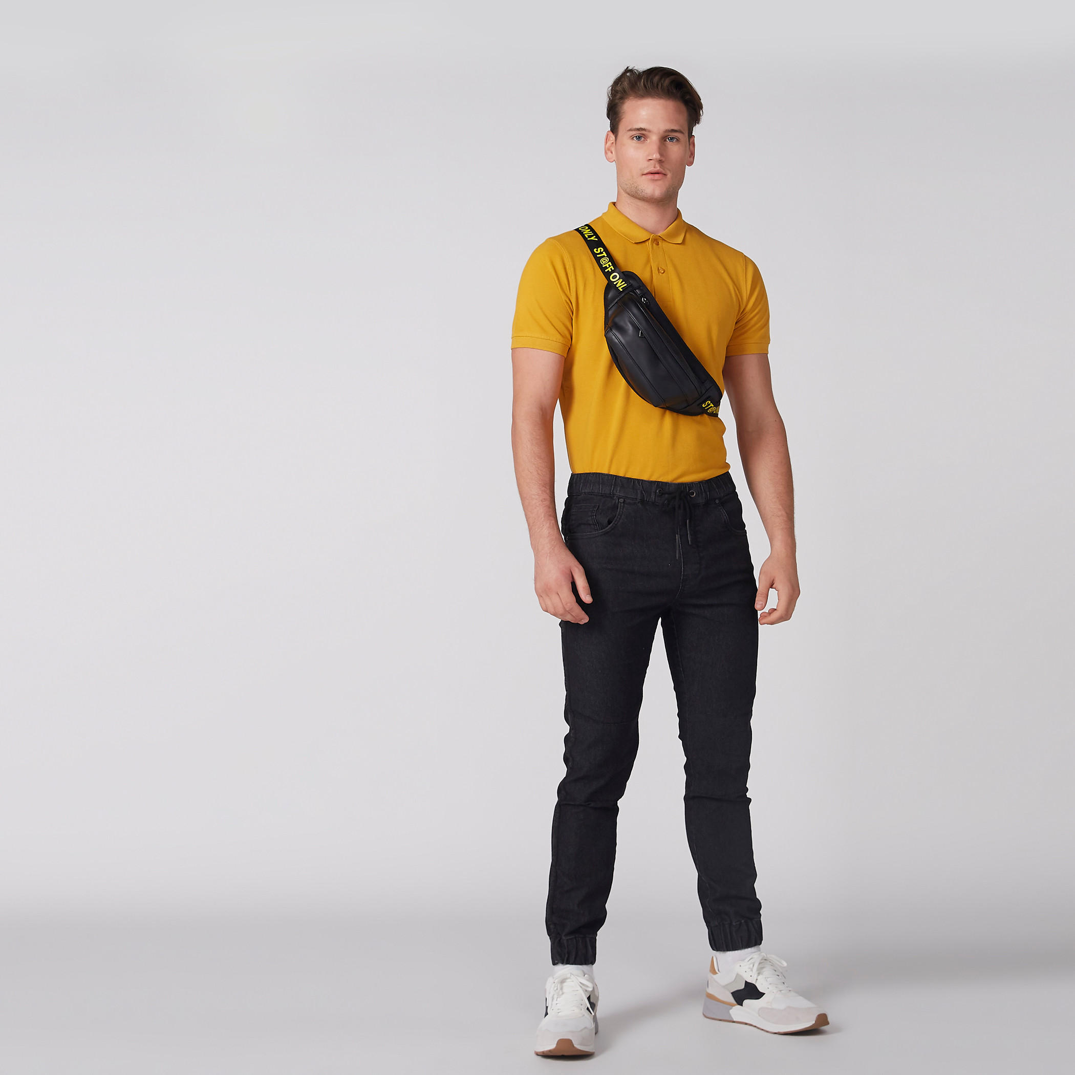 Polo Neck T-Shirt with Short Sleeves-men-clothing-tshirtsandpolos-polos-image-2